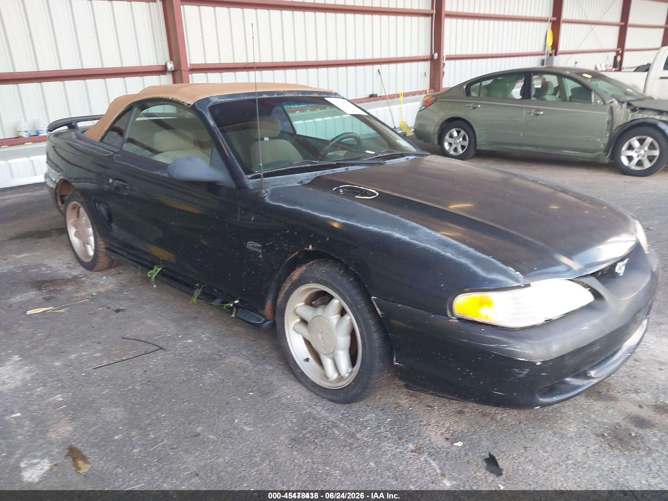 1994 Ford Mustang Gt Black vin: 1FALP45T0RF212657