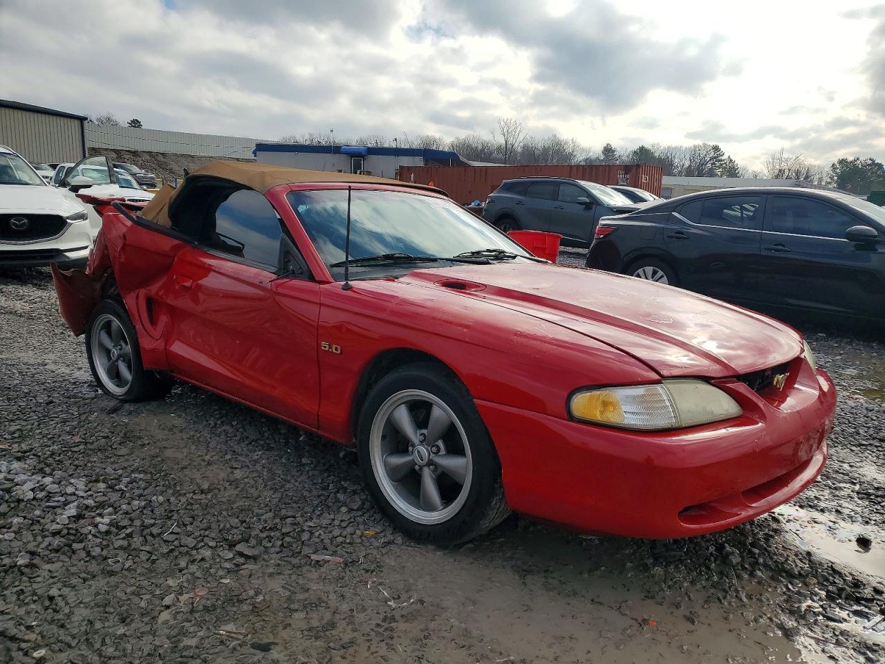 1994 Ford Mustang Gt Red vin: 1FALP45T2RF198003