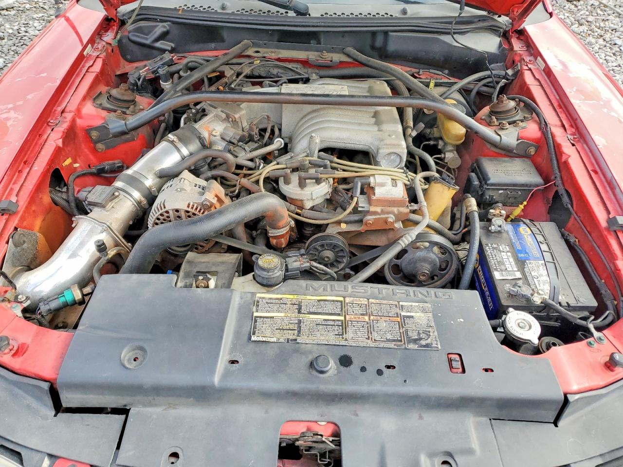 1994 Ford Mustang Gt Red vin: 1FALP45T2RF198003