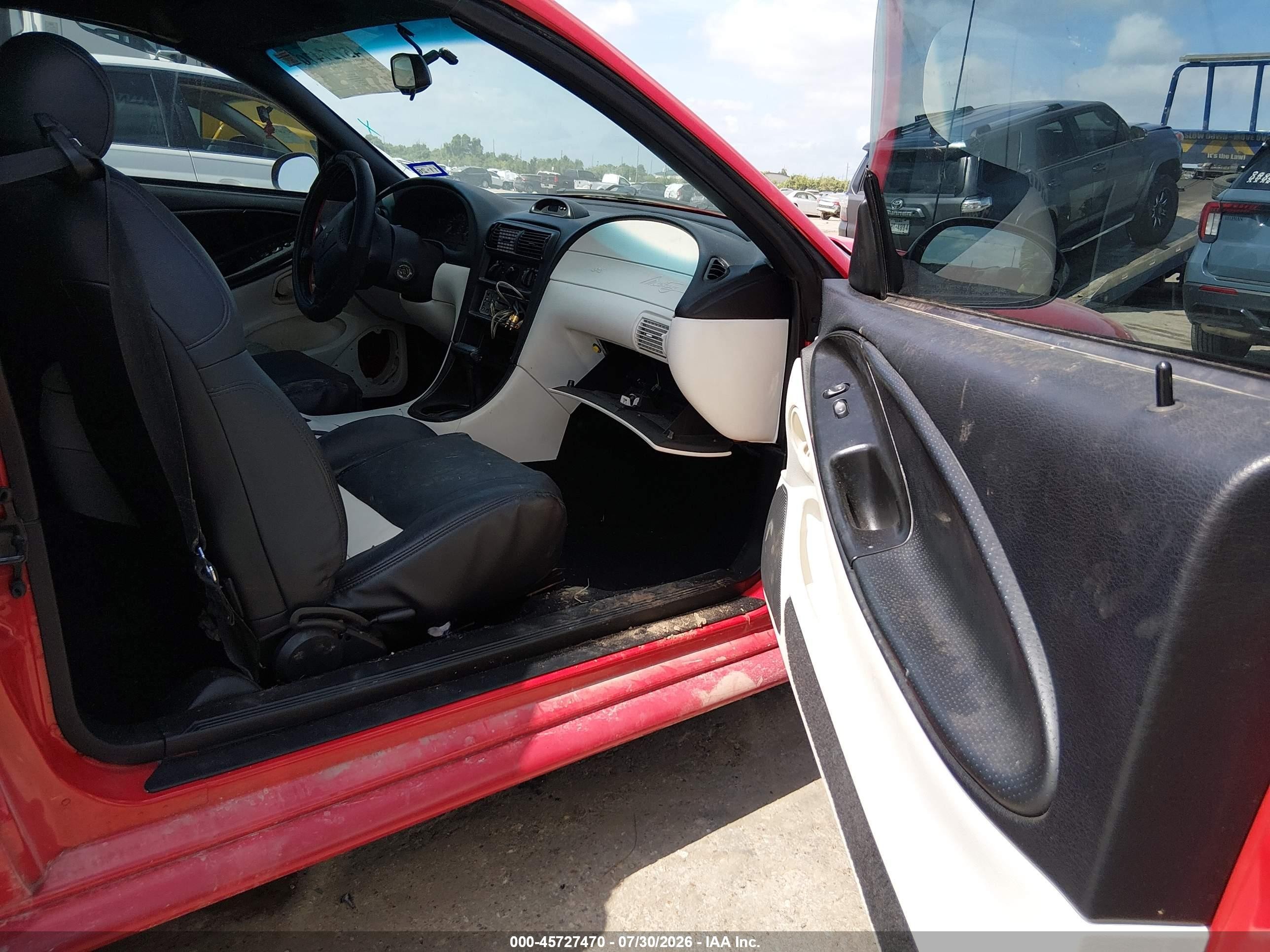 1994 Ford Mustang Gt Red vin: 1FALP45T3RF162577