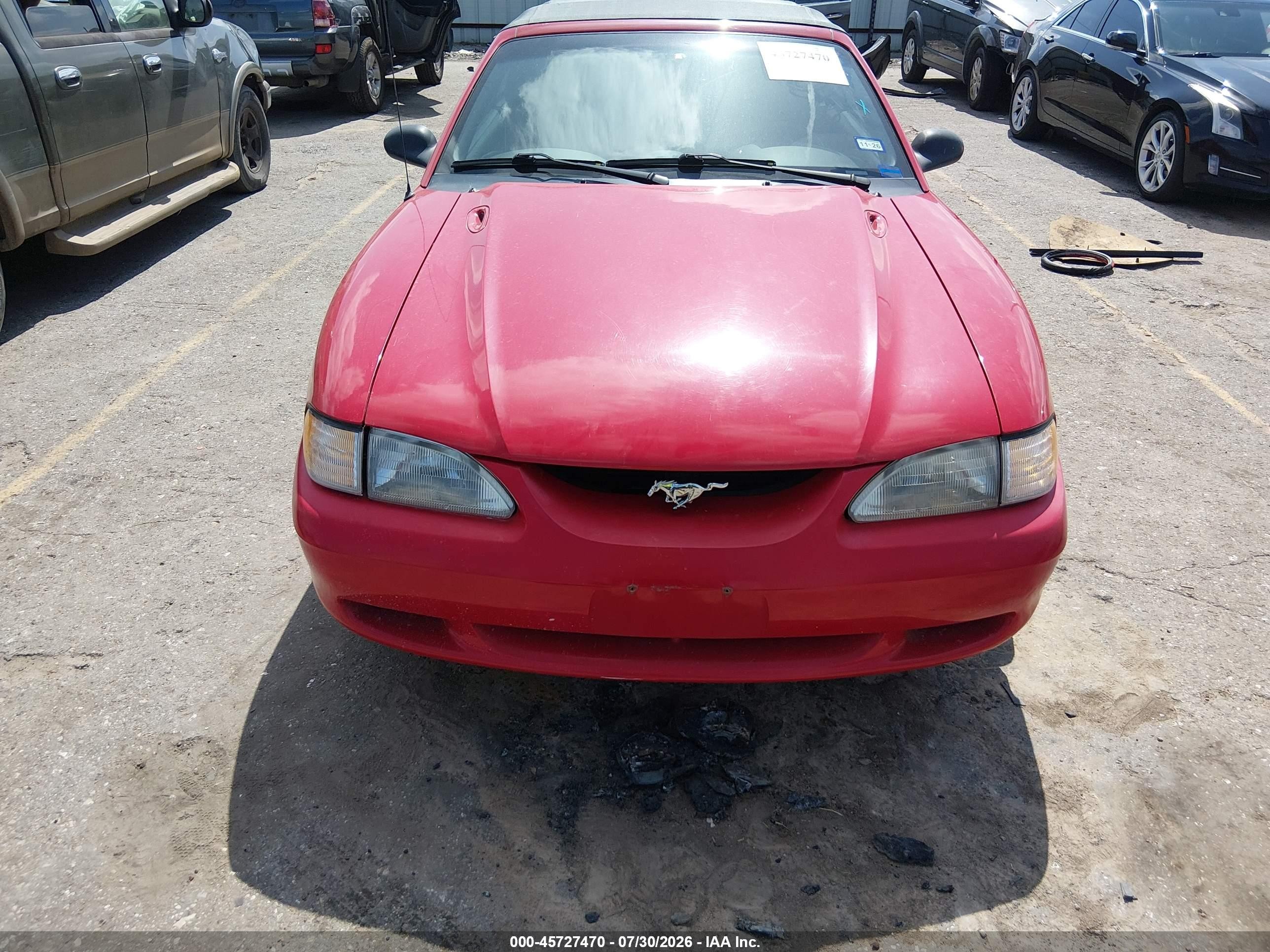 1994 Ford Mustang Gt Red vin: 1FALP45T3RF162577