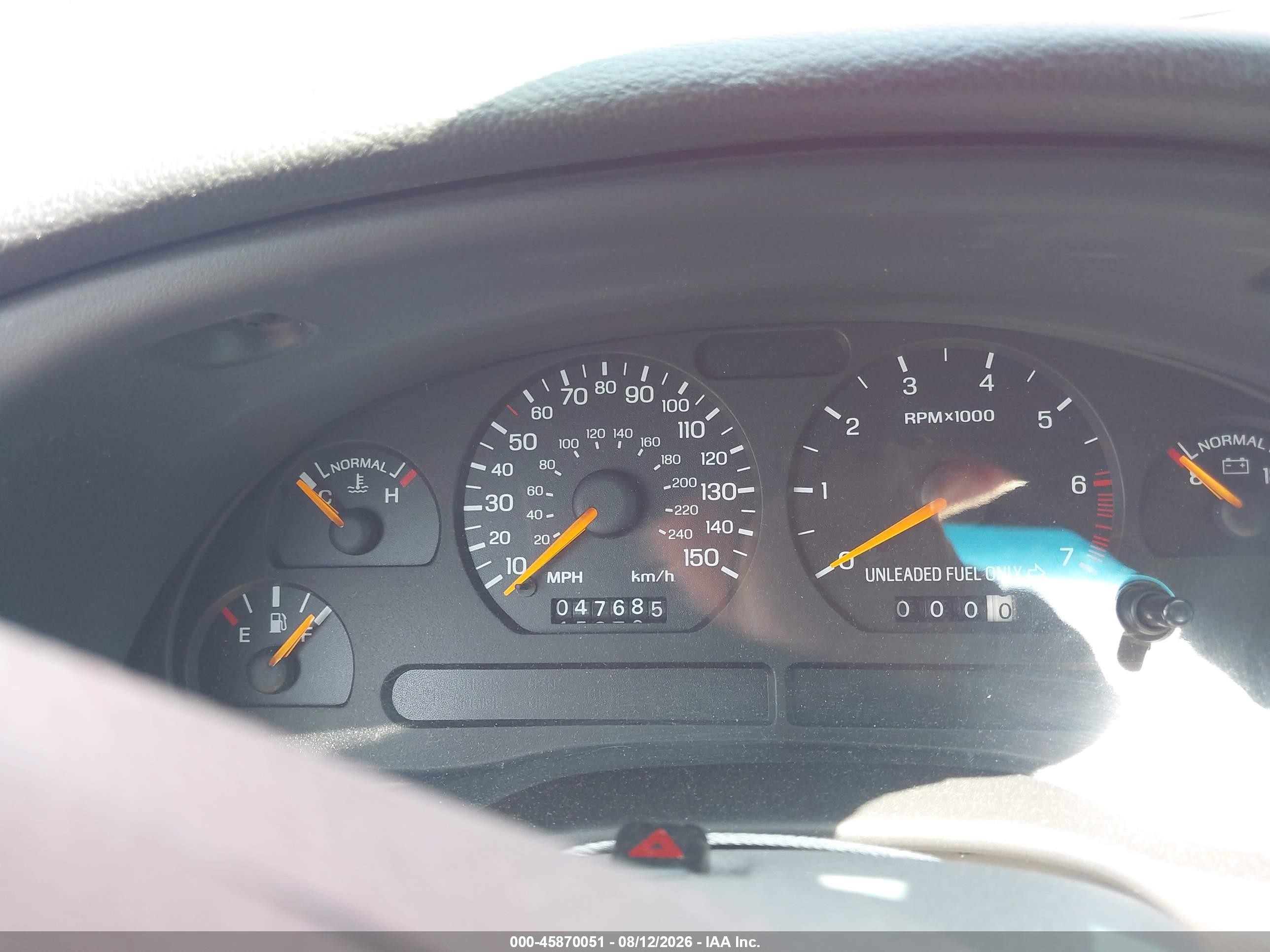 1994 Ford Mustang Gt Red vin: 1FALP45T3RF175975