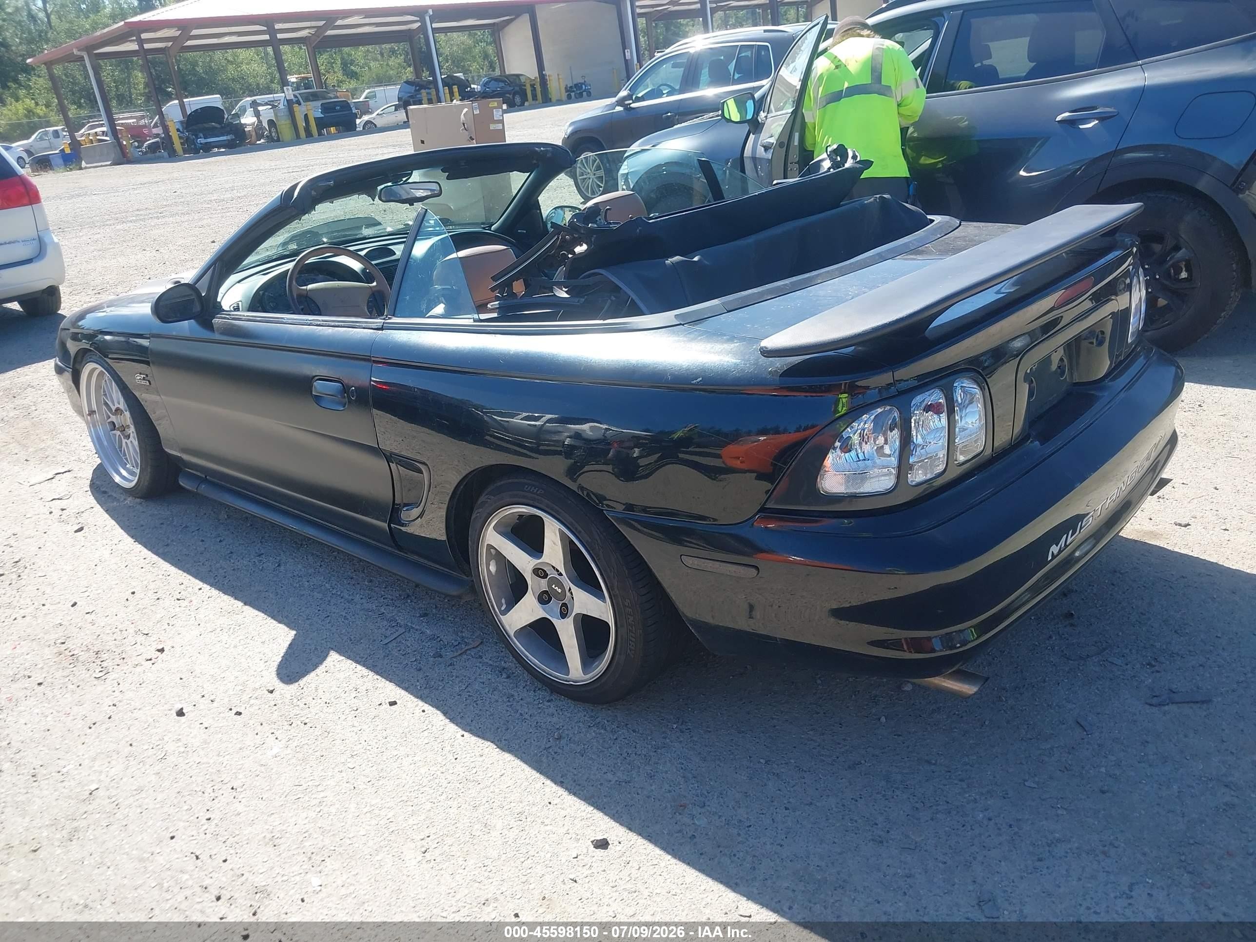 1994 Ford Mustang Gt Black vin: 1FALP45T3RF185650