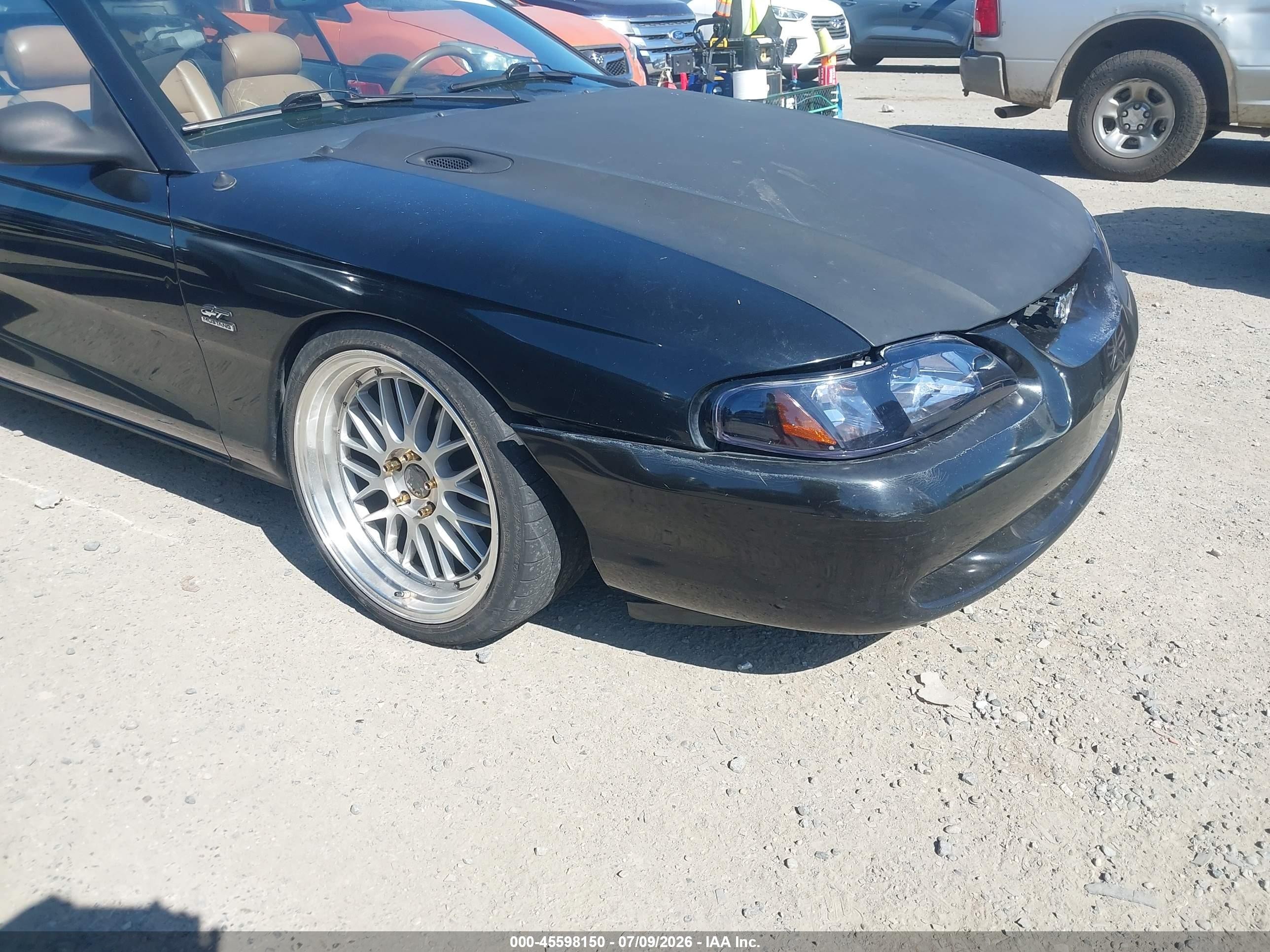 1994 Ford Mustang Gt Black vin: 1FALP45T3RF185650