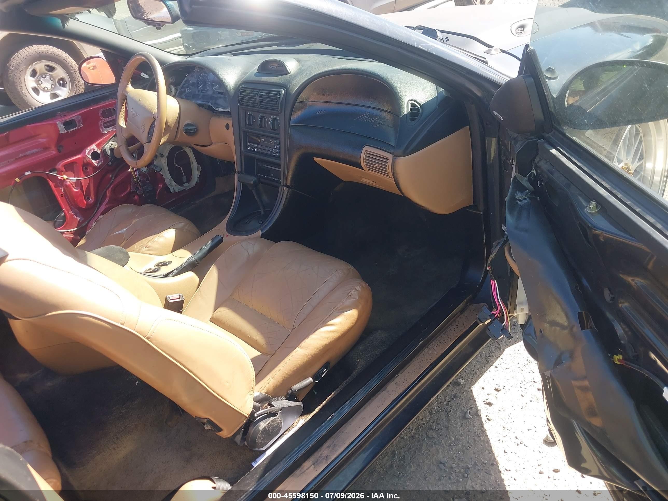 1994 Ford Mustang Gt Black vin: 1FALP45T3RF185650