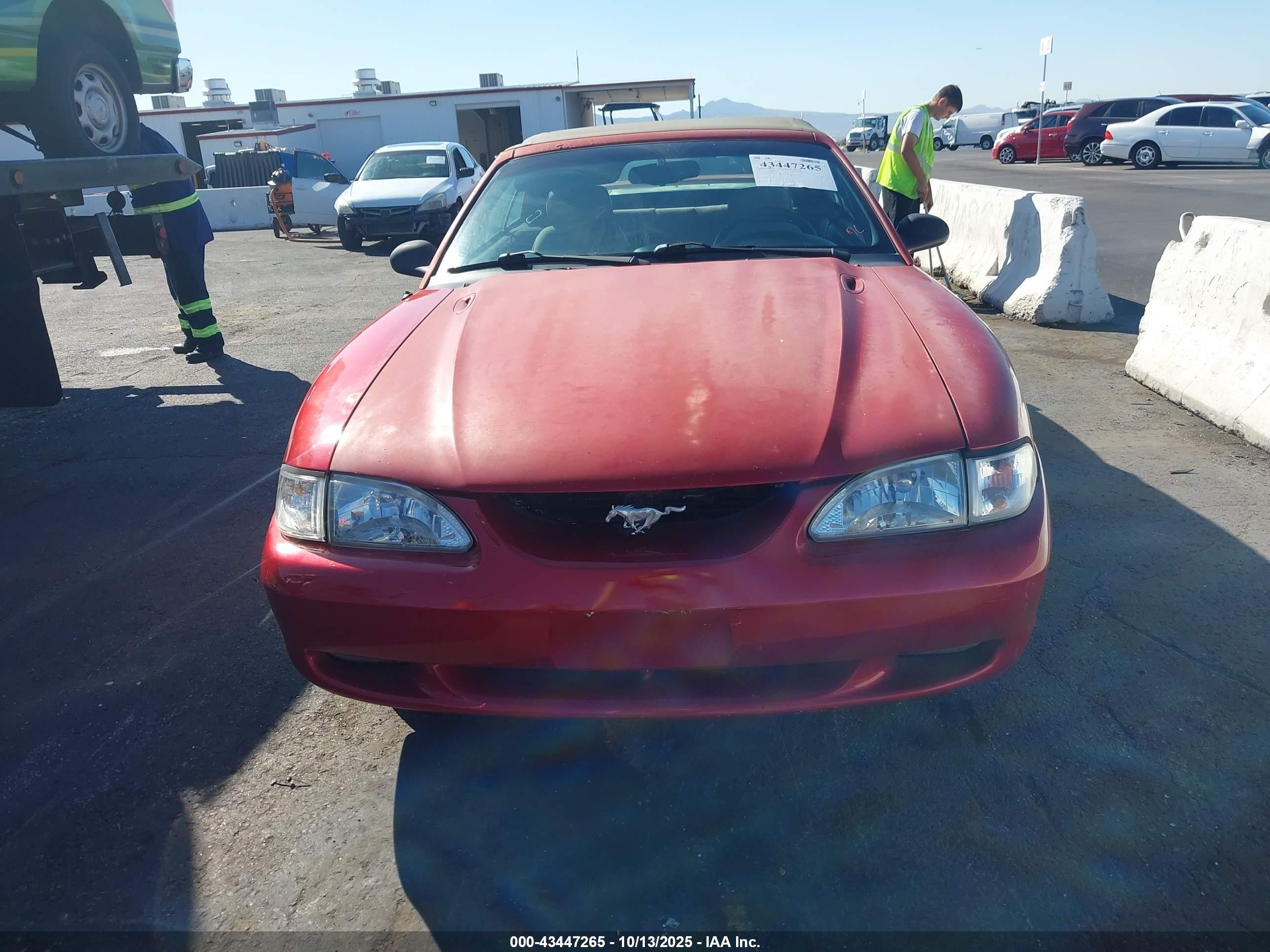 1995 Ford Mustang Gt/gts Red vin: 1FALP45T4SF114396