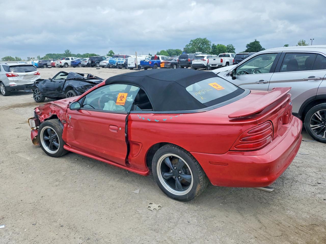 1994 Ford Mustang Gt Red vin: 1FALP45T6RF149726