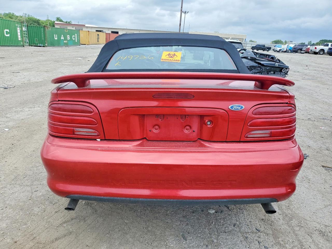 1994 Ford Mustang Gt Red vin: 1FALP45T6RF149726