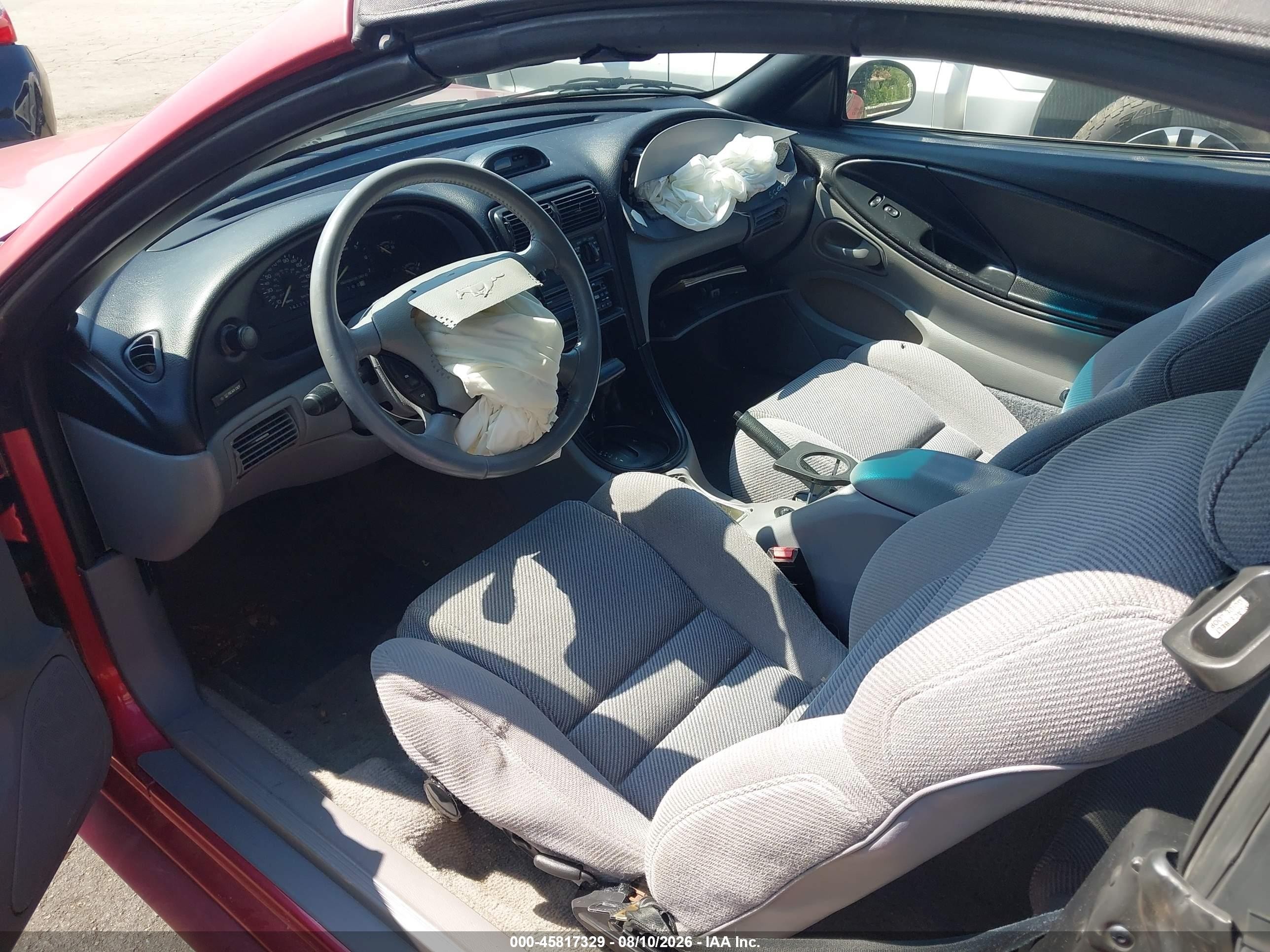 1994 Ford Mustang Gt Red vin: 1FALP45T6RF225820
