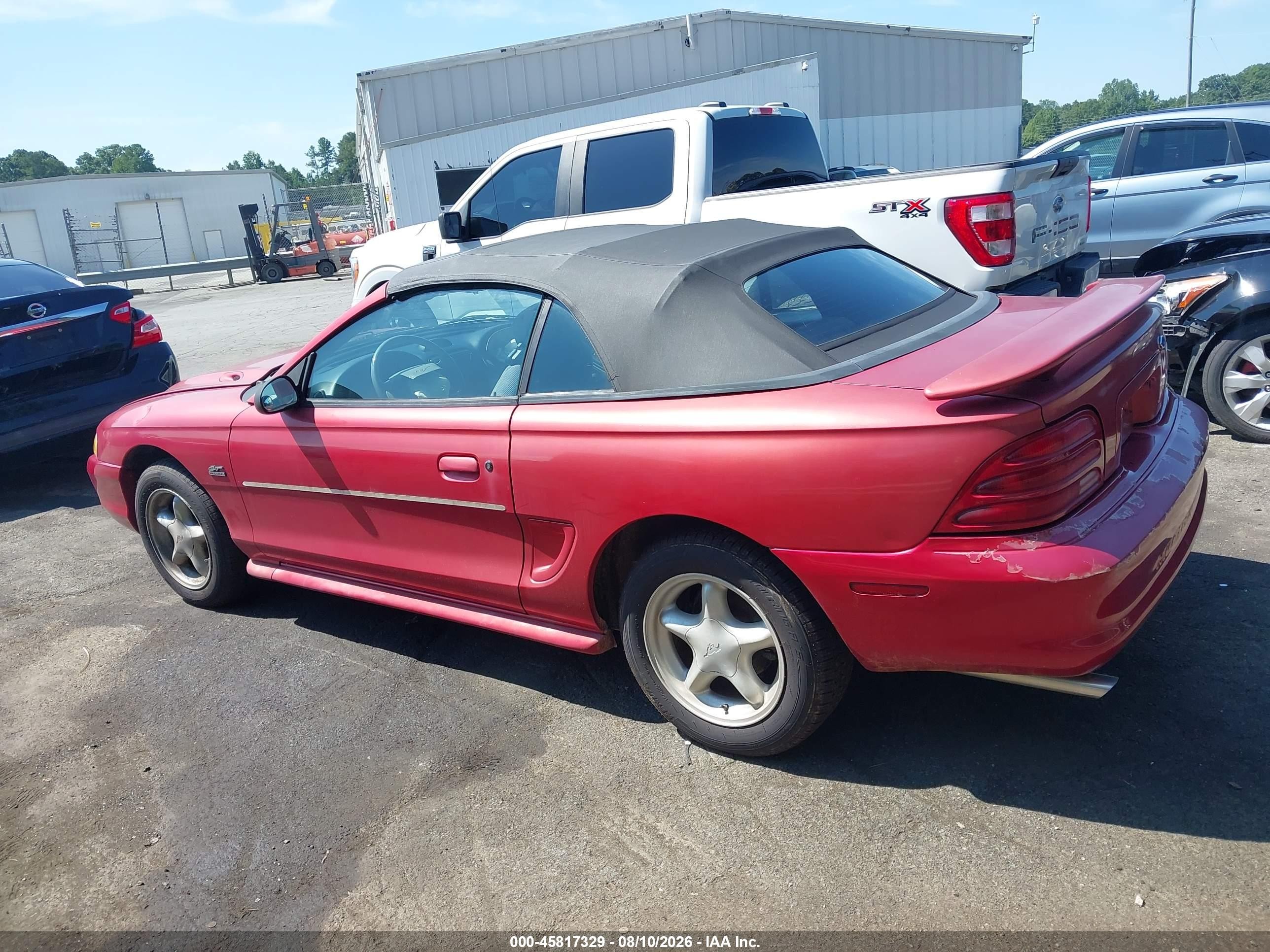 1994 Ford Mustang Gt Red vin: 1FALP45T6RF225820