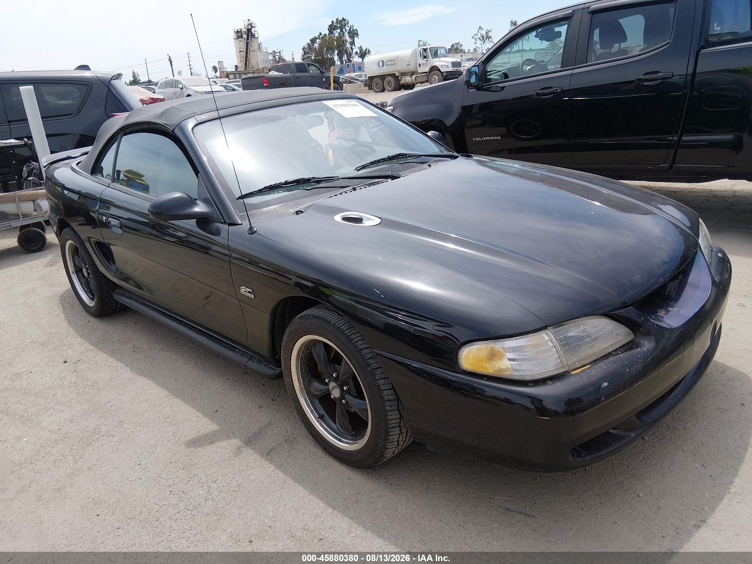 1994 Ford Mustang Gt Black vin: 1FALP45T7RF123622
