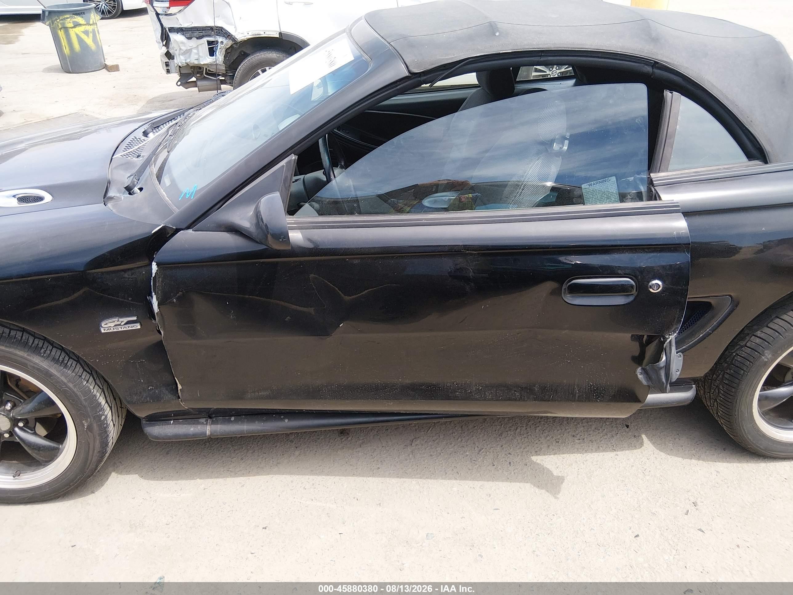 1994 Ford Mustang Gt Черный vin: 1FALP45T7RF123622