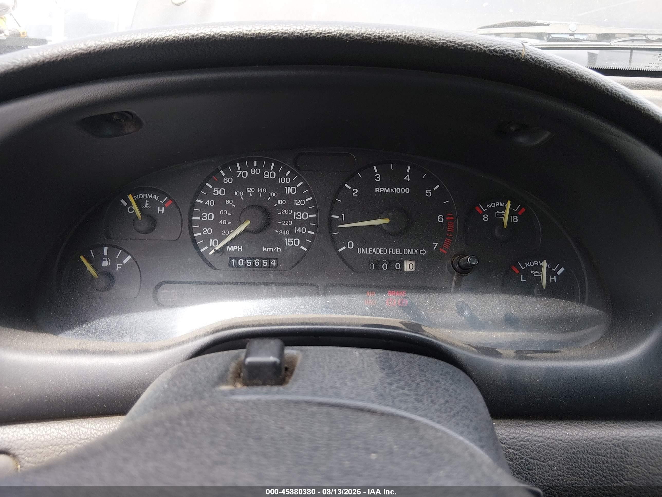 1994 Ford Mustang Gt Черный vin: 1FALP45T7RF123622