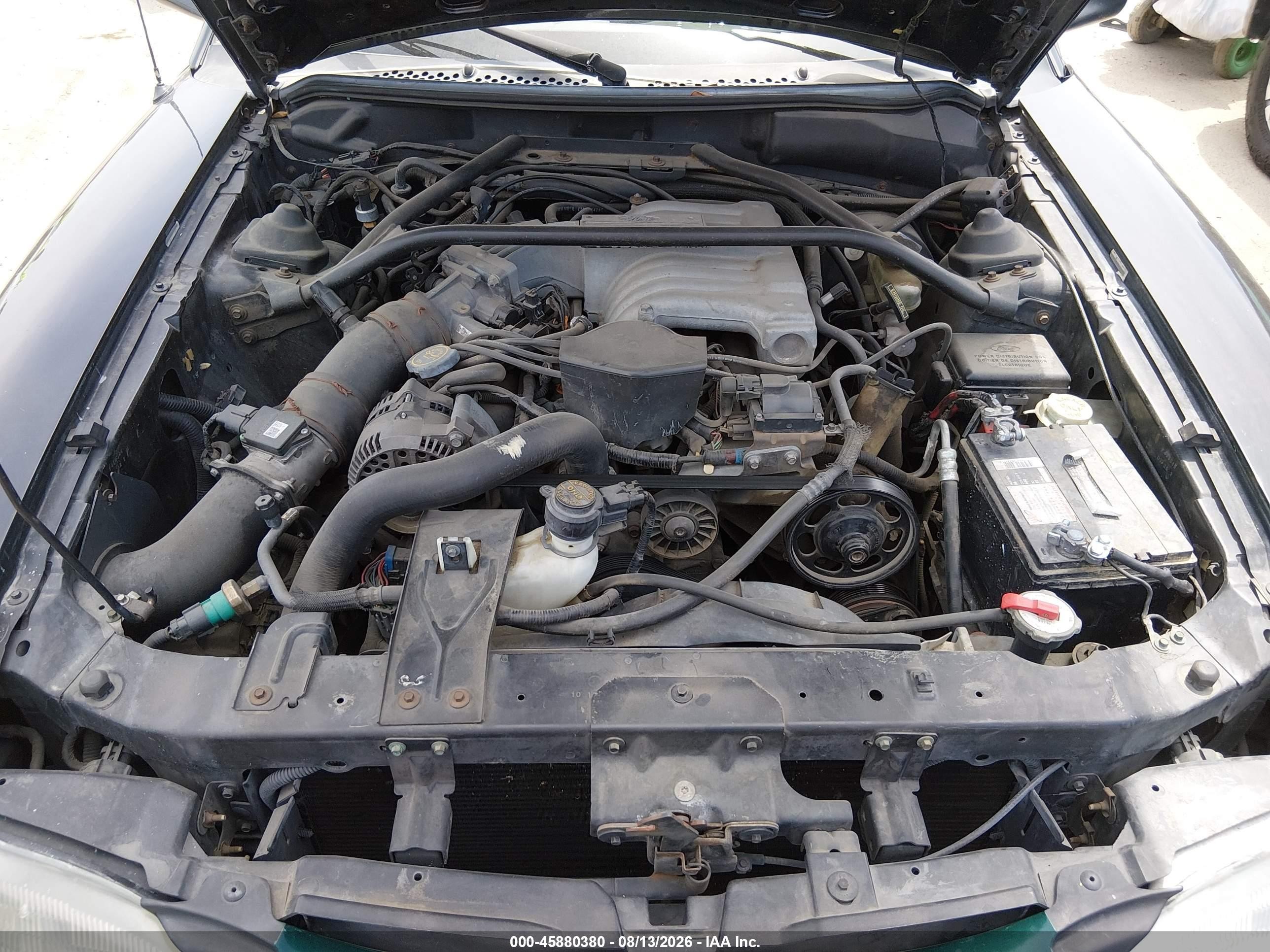 1994 Ford Mustang Gt Черный vin: 1FALP45T7RF123622