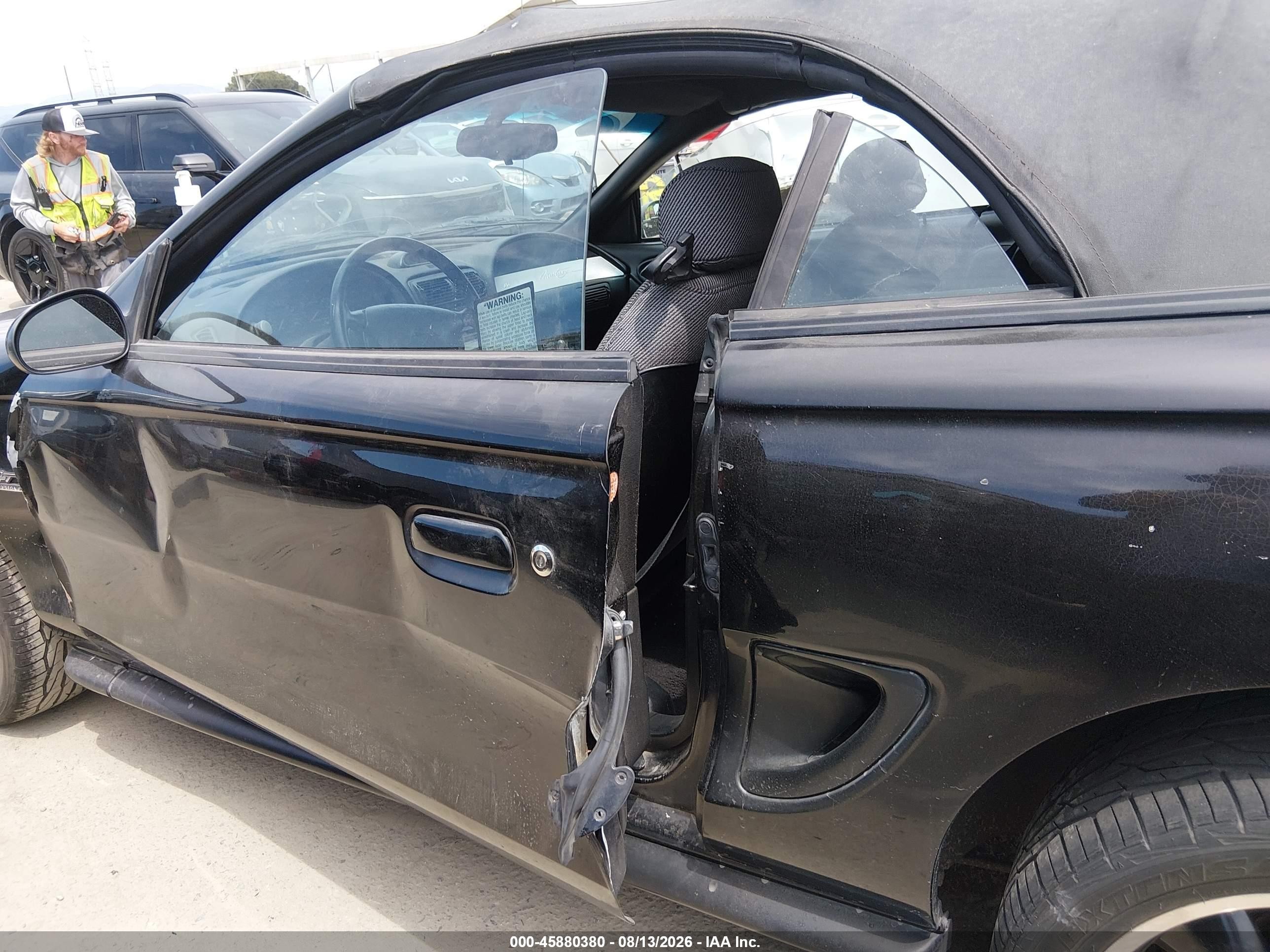 1994 Ford Mustang Gt Черный vin: 1FALP45T7RF123622