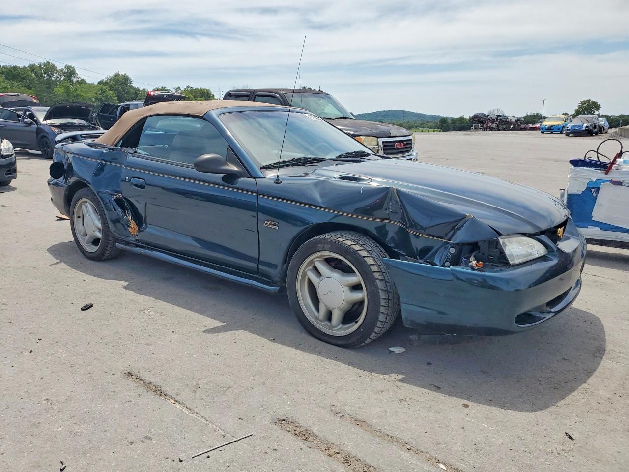 1995 Ford Mustang Gt Бирюзовый vin: 1FALP45T8SF104129
