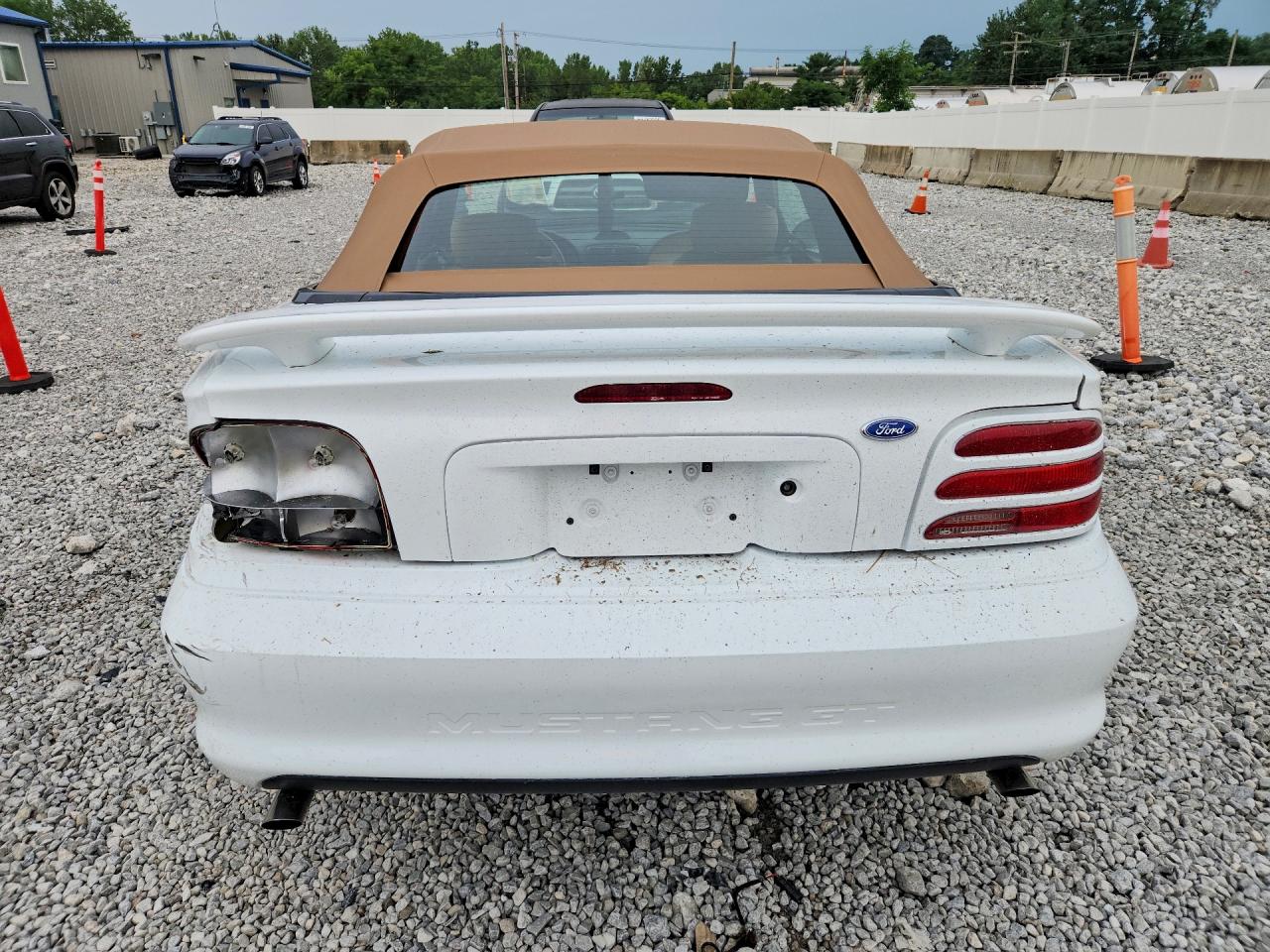 1995 Ford Mustang Gt White vin: 1FALP45T8SF104602