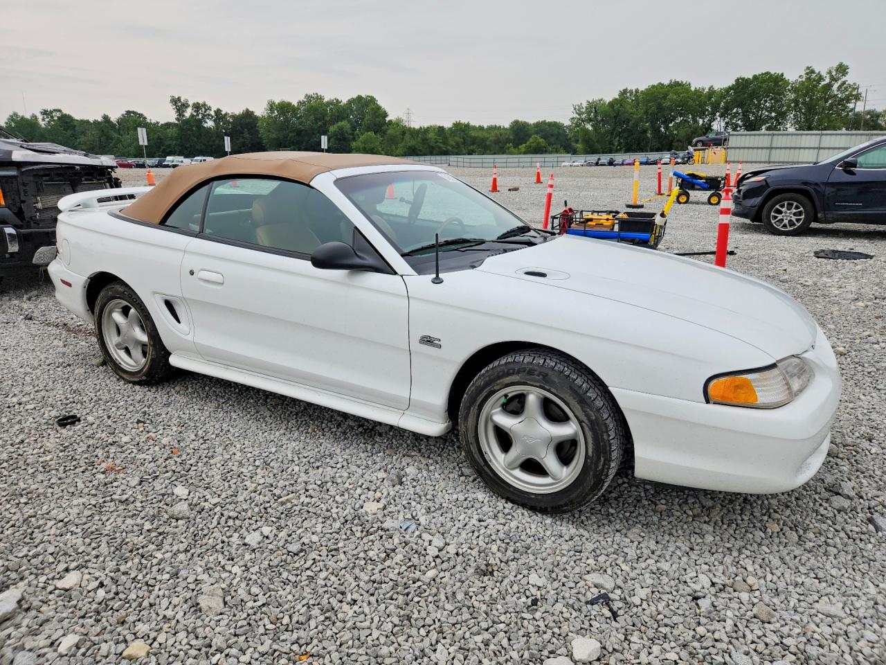 1995 Ford Mustang Gt White vin: 1FALP45T8SF104602