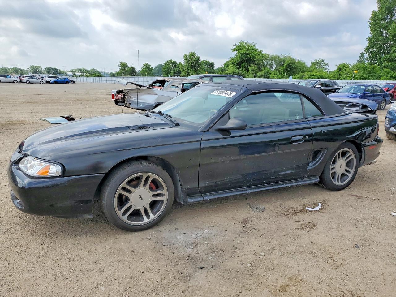 1995 Ford Mustang Gt Black vin: 1FALP45T9SF229155