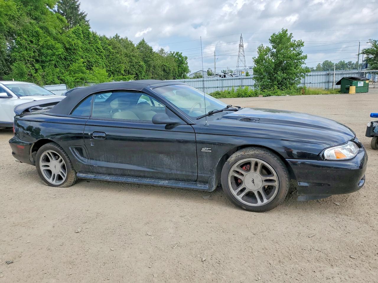 1995 Ford Mustang Gt Black vin: 1FALP45T9SF229155