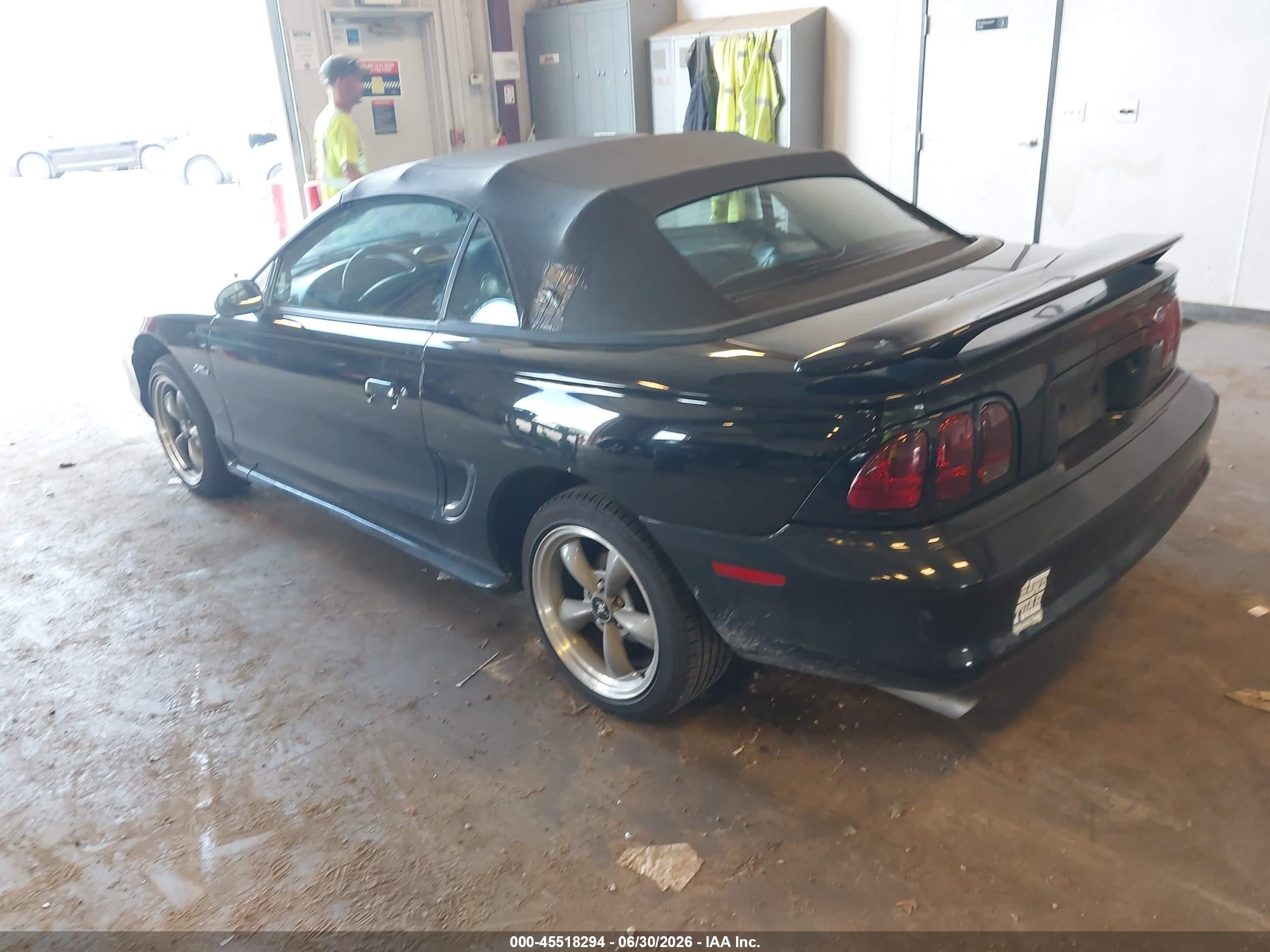 1997 Ford Mustang Gt Black vin: 1FALP45X4VF172631