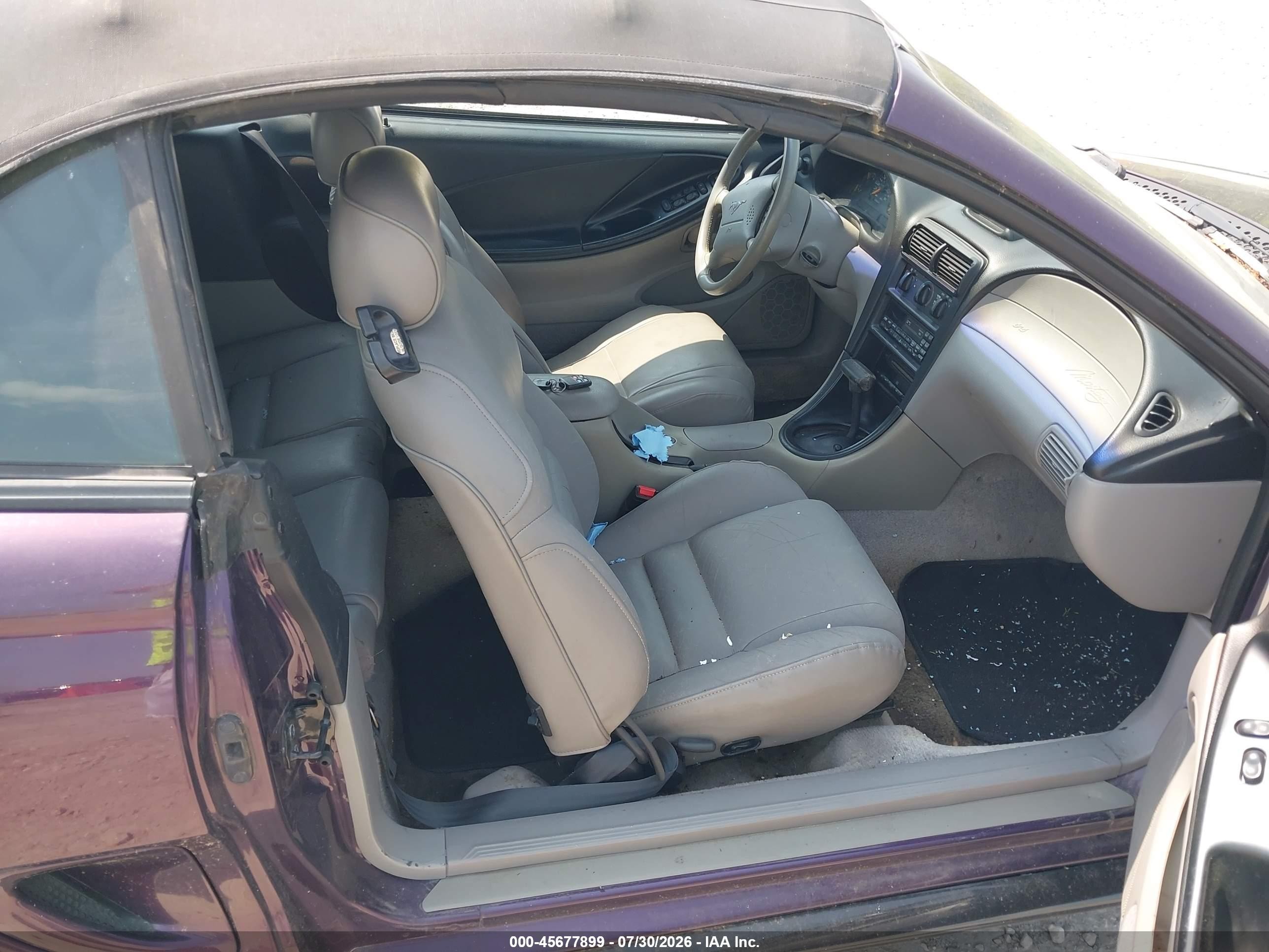 1996 Ford Mustang Gt Фиолетовый vin: 1FALP45X6TF219395