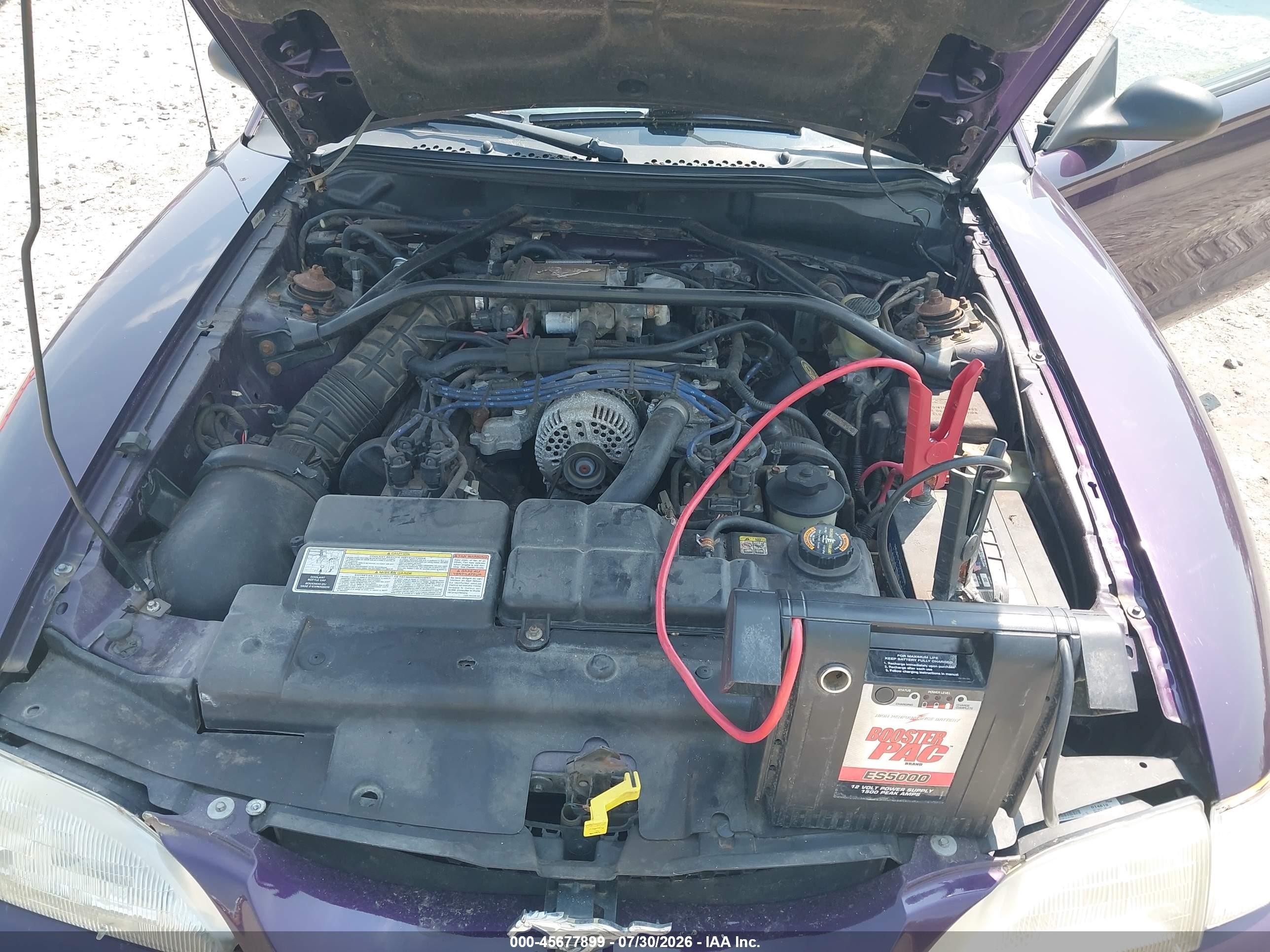 1996 Ford Mustang Gt Фиолетовый vin: 1FALP45X6TF219395