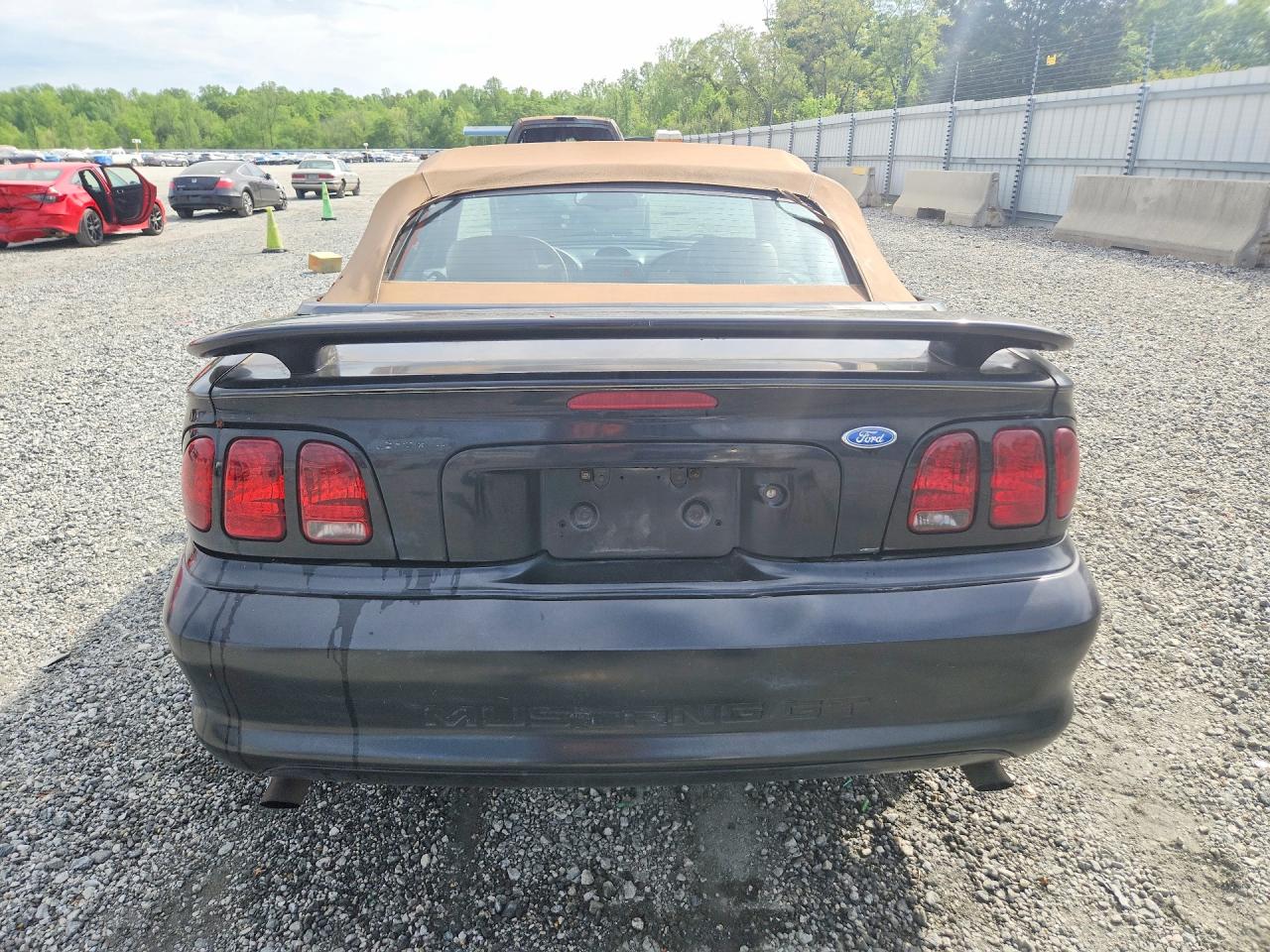 1996 Ford Mustang Gt Black vin: 1FALP45X7TF180669
