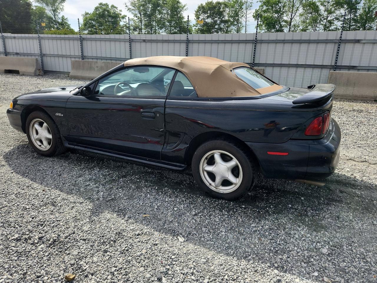 1996 Ford Mustang Gt Black vin: 1FALP45X7TF180669