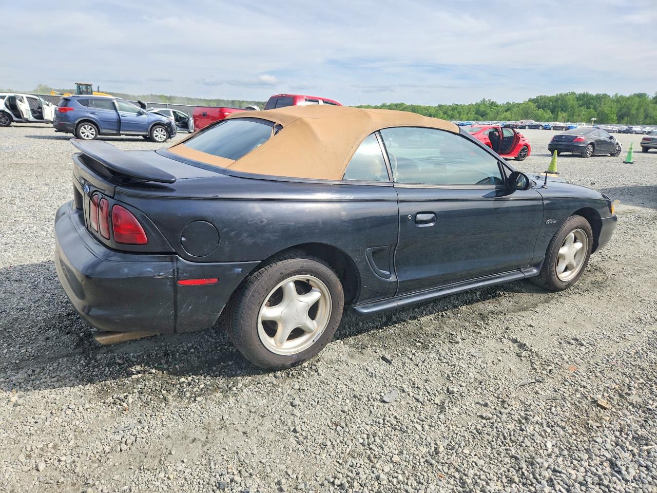1996 Ford Mustang Gt Black vin: 1FALP45X7TF180669