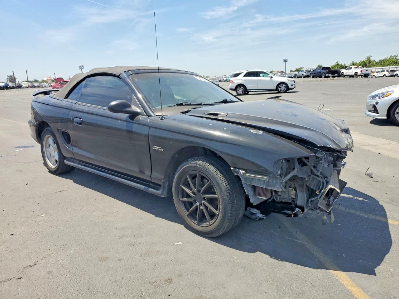 1996 Ford Mustang Gt Black vin: 1FALP45X7TF225268