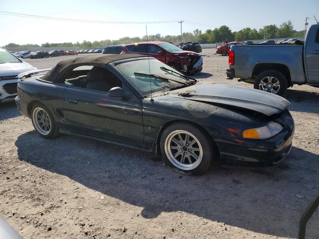 1996 Ford Mustang Gt Black vin: 1FALP45X9TF170449