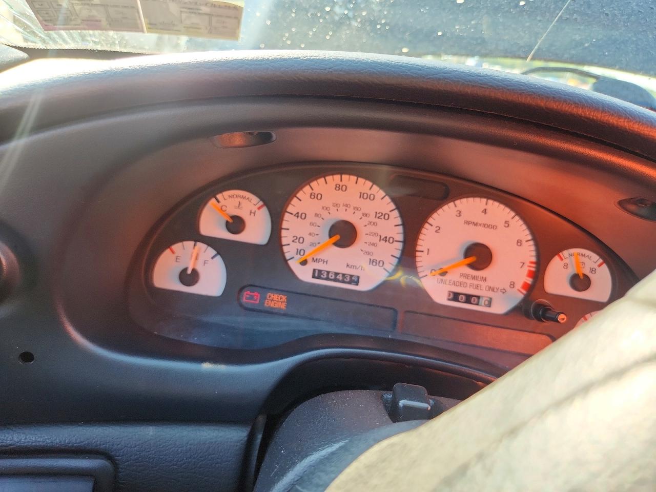 1997 Ford Mustang Svt Cobra Black vin: 1FALP46VXVF166362