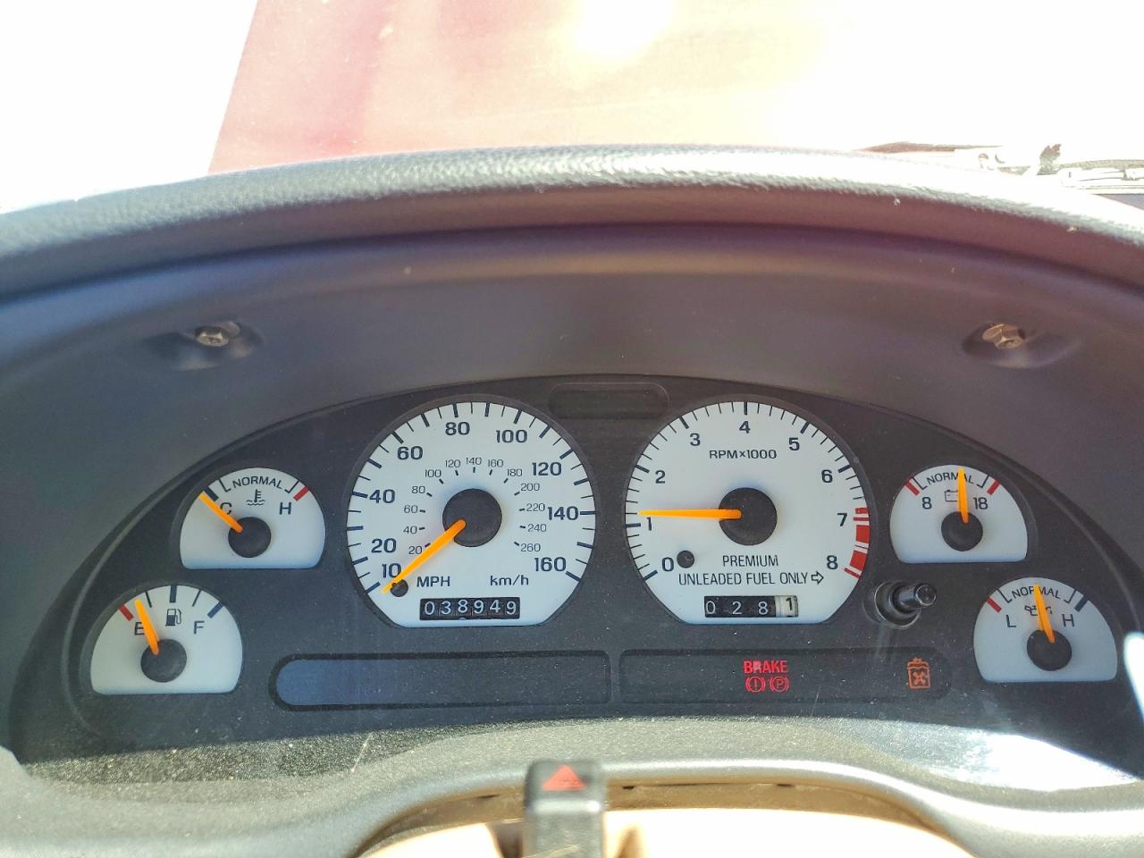 1996 Ford Mustang Cobra Red vin: 1FALP47V1TF134444