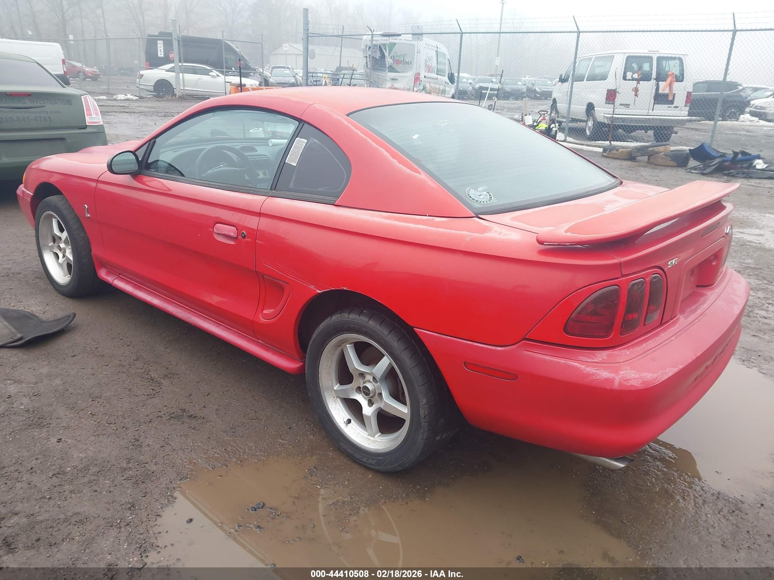 1997 Ford Mustang Cobra Red vin: 1FALP47V9VF160275