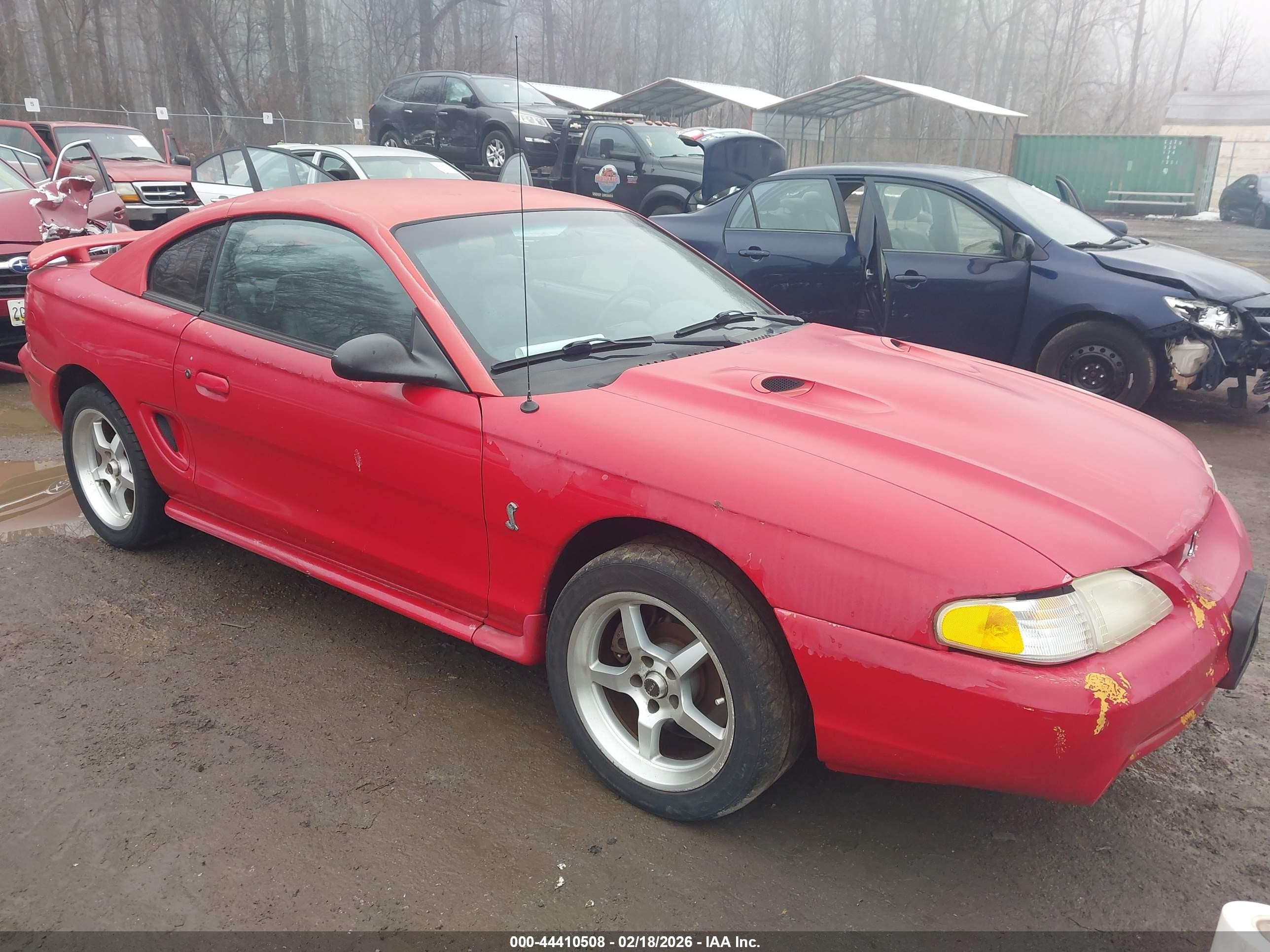 1997 Ford Mustang Cobra Red vin: 1FALP47V9VF160275