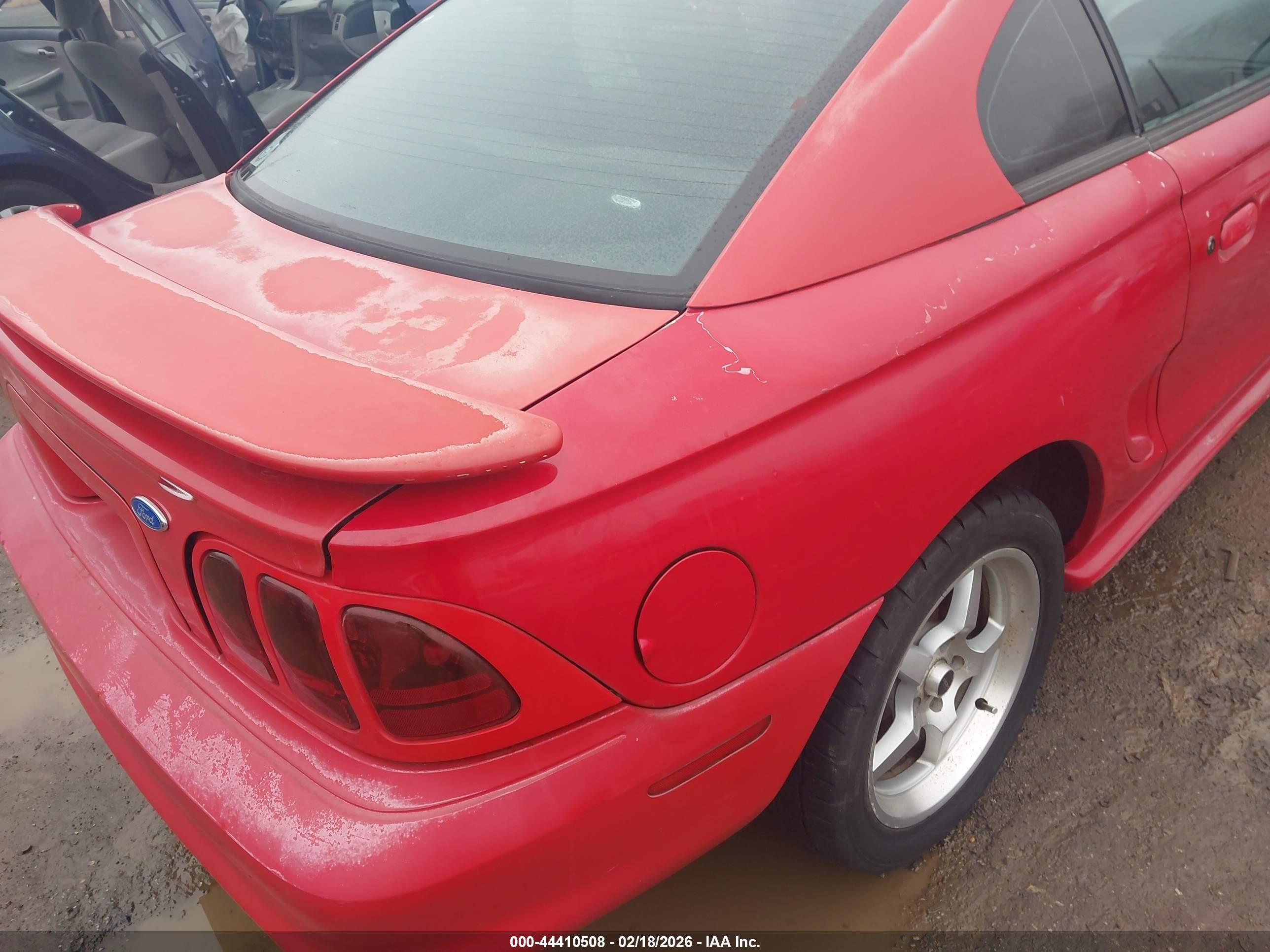 1997 Ford Mustang Cobra Red vin: 1FALP47V9VF160275