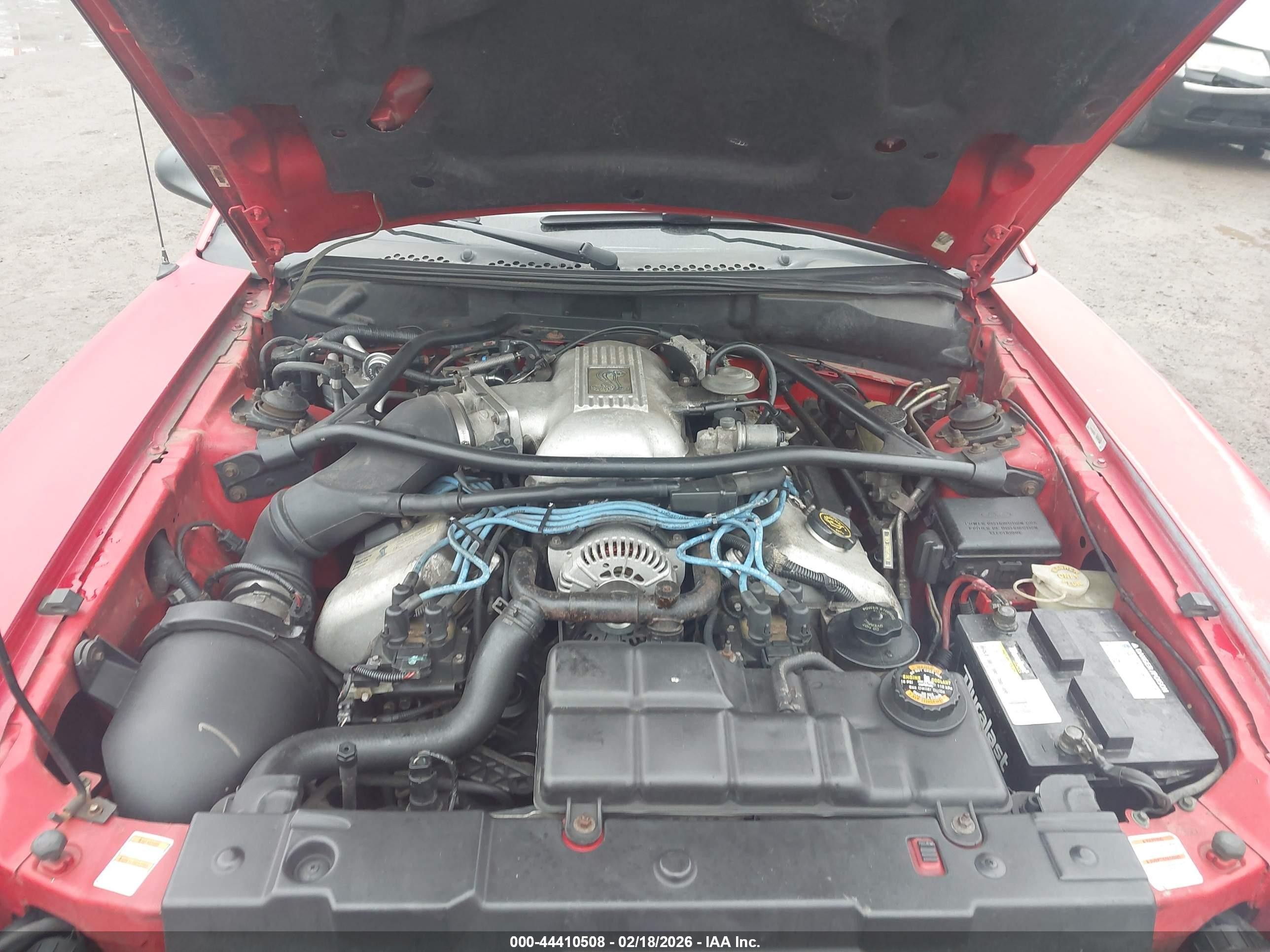 1997 Ford Mustang Cobra Red vin: 1FALP47V9VF160275
