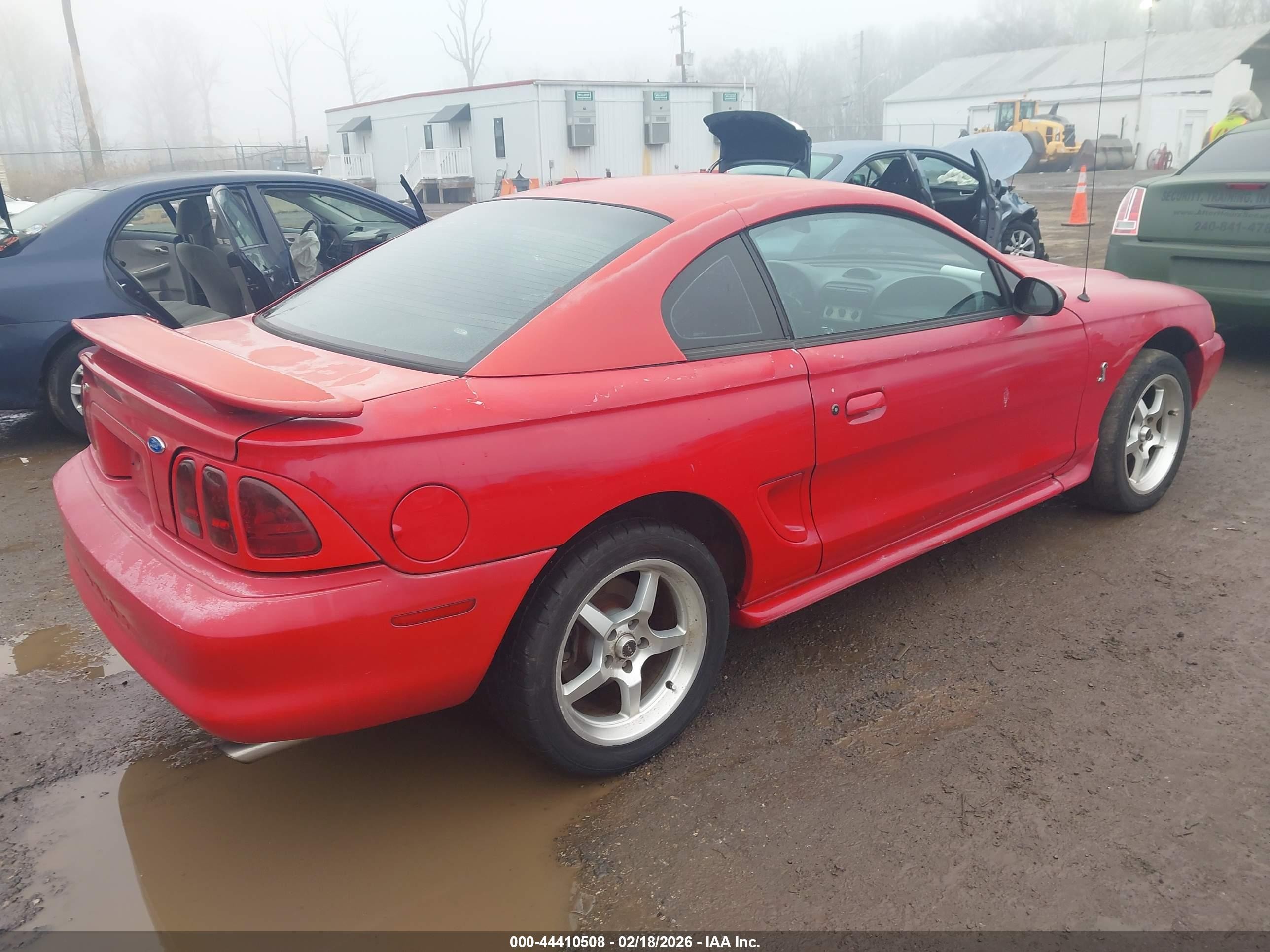 1997 Ford Mustang Cobra Red vin: 1FALP47V9VF160275