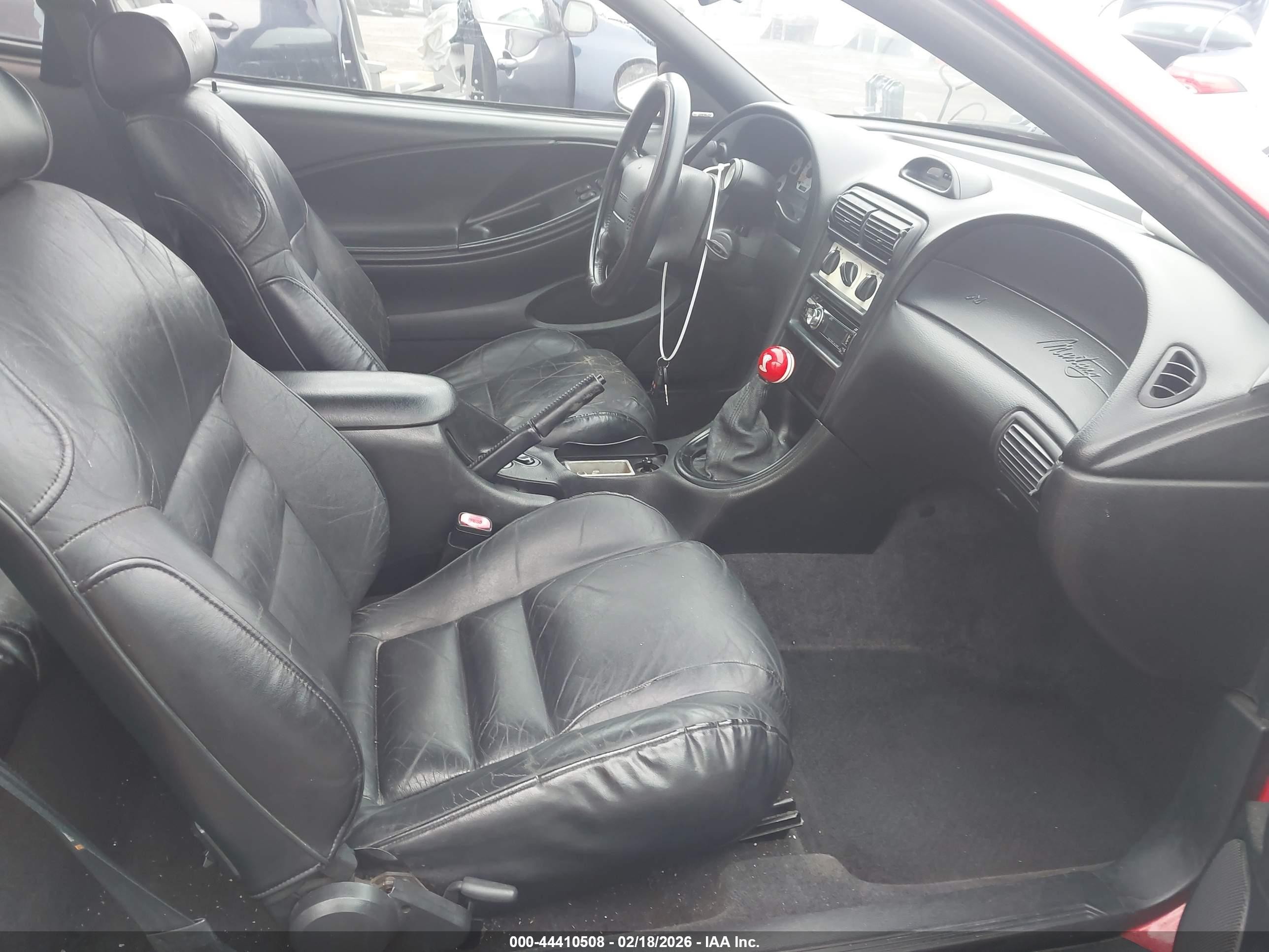 1997 Ford Mustang Cobra Red vin: 1FALP47V9VF160275
