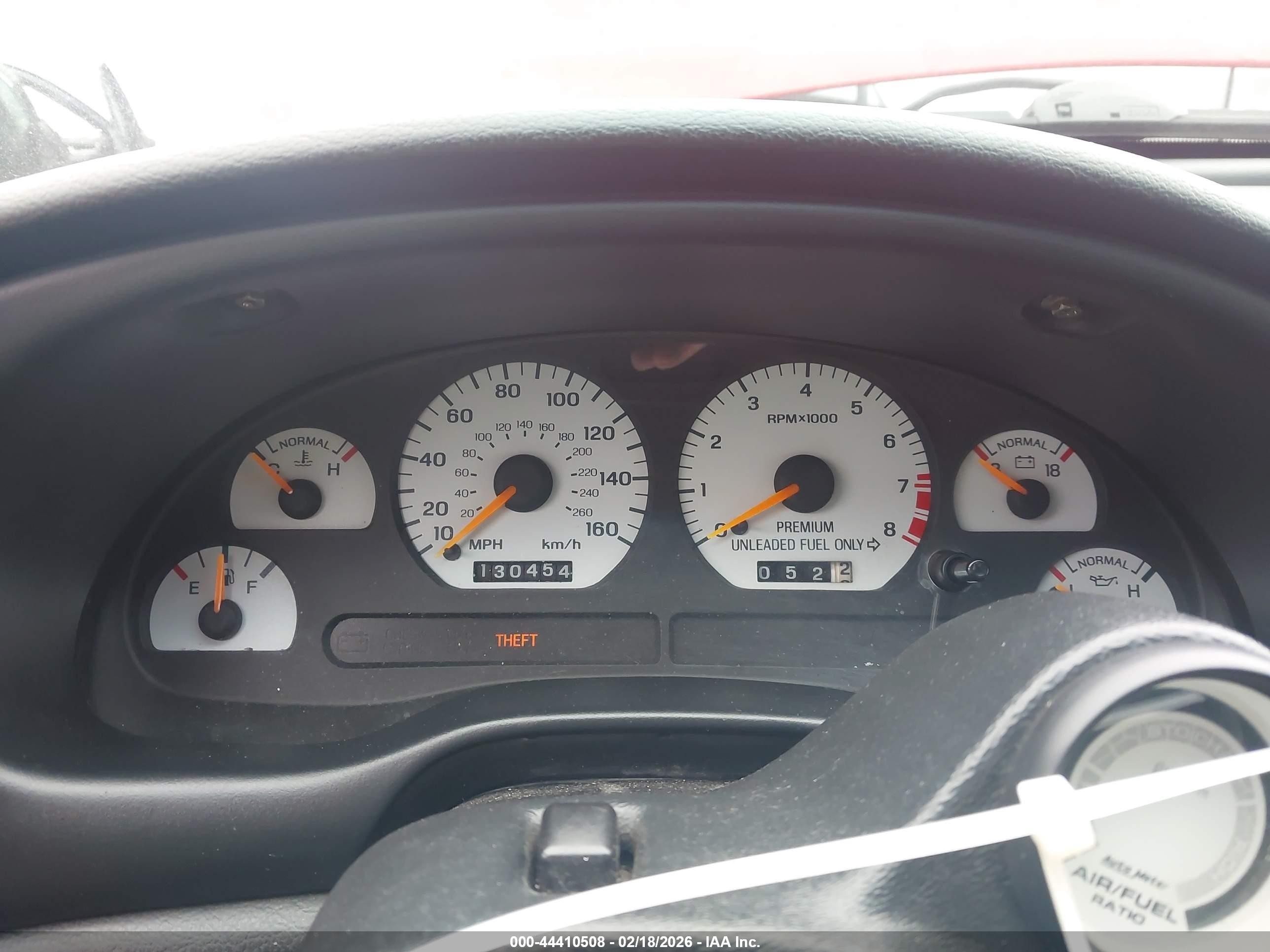 1997 Ford Mustang Cobra Red vin: 1FALP47V9VF160275