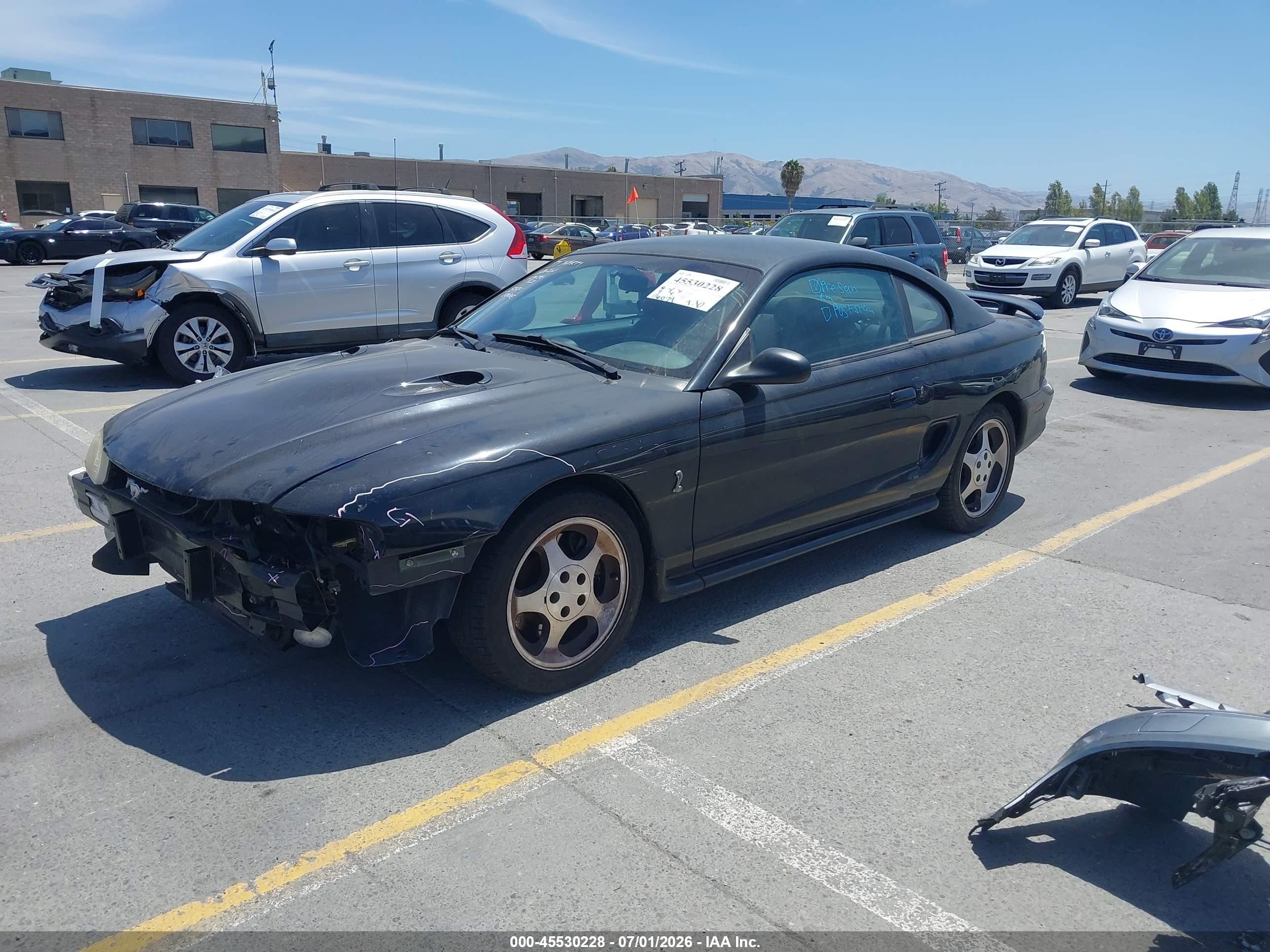 1996 Ford Mustang Cobra Черный vin: 1FALP47VXTF137911