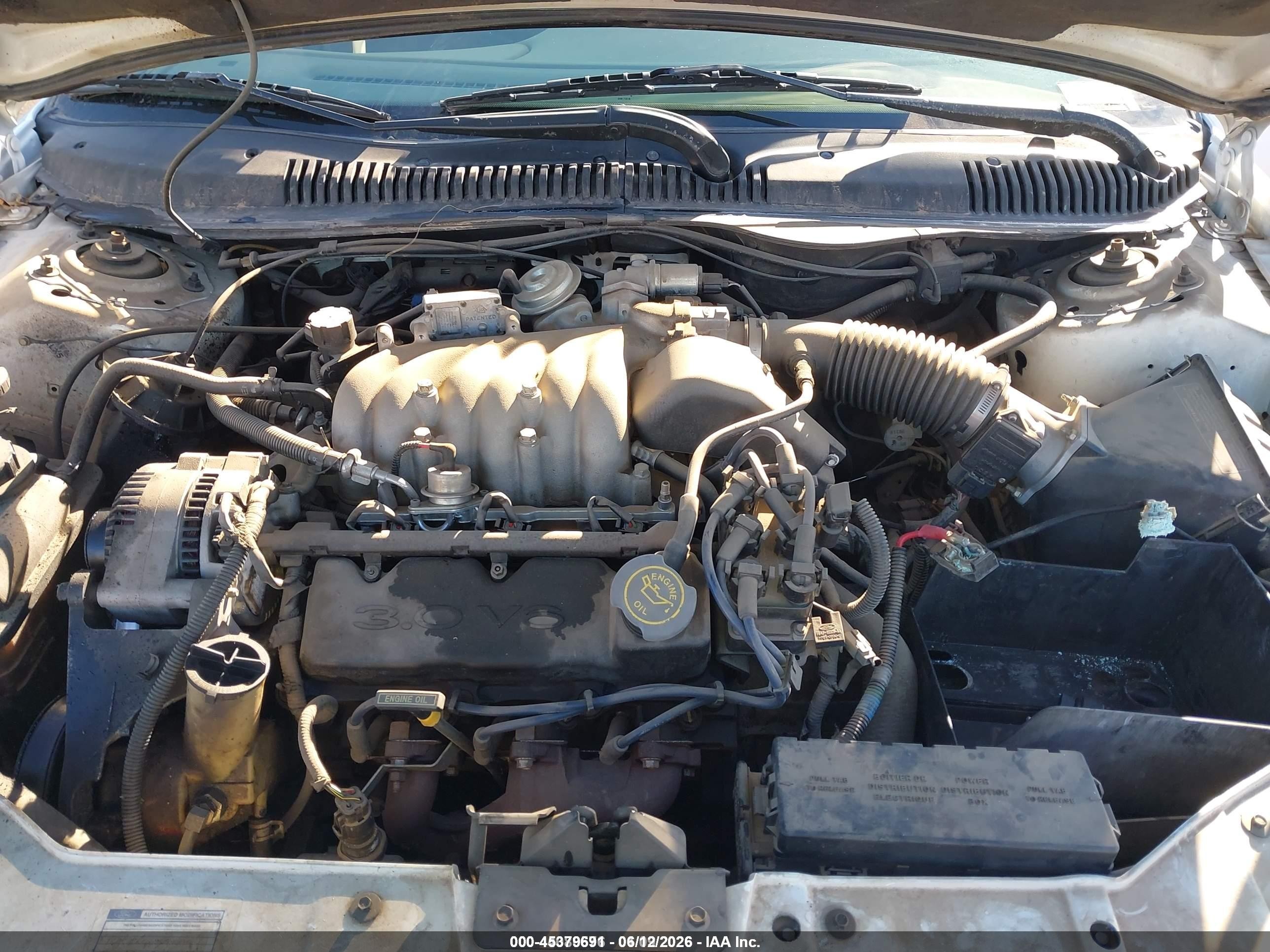 1996 Ford Taurus G White vin: 1FALP51U6TA287324