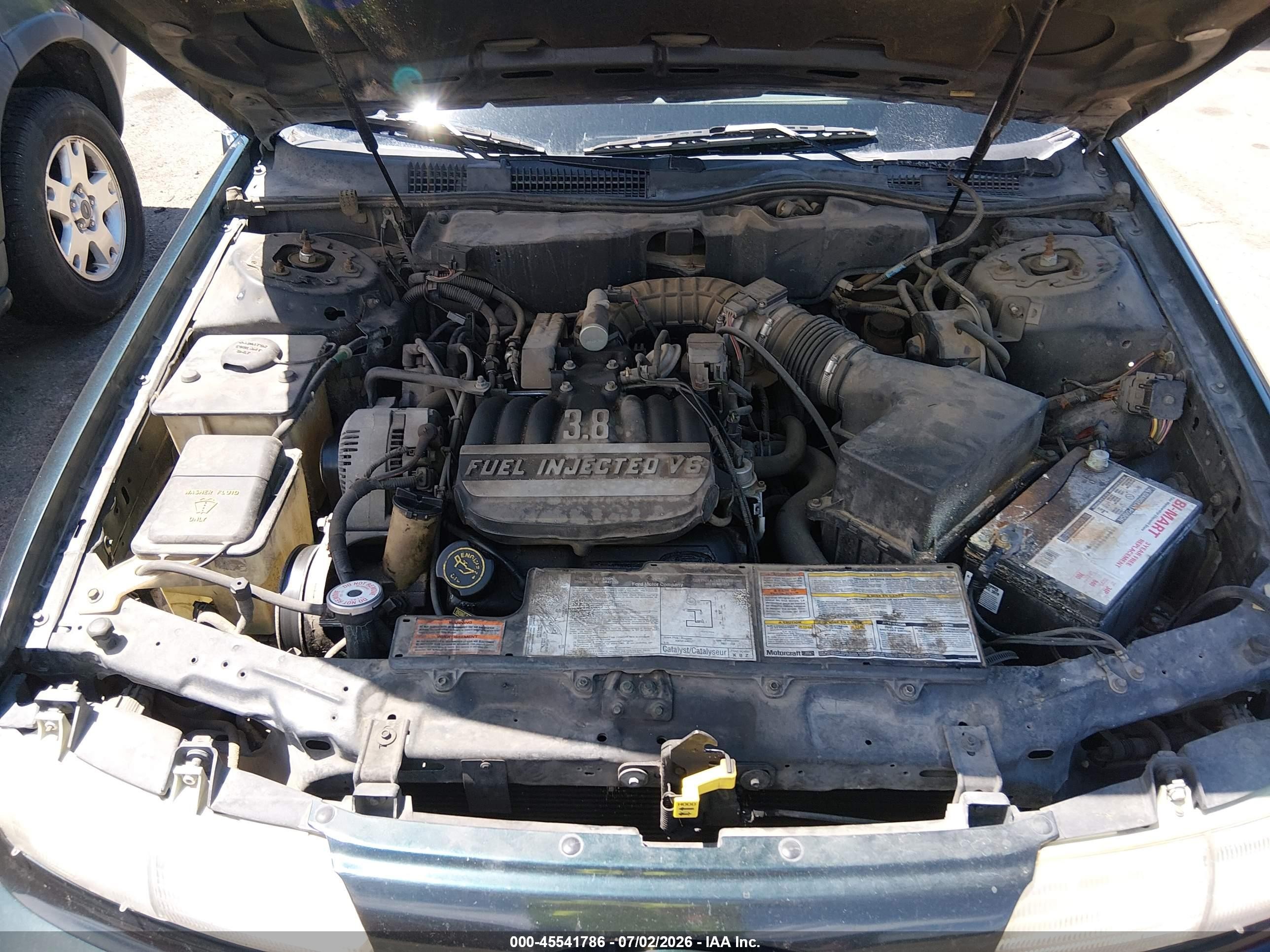 1994 Ford Taurus Gl Green vin: 1FALP5240RG160444