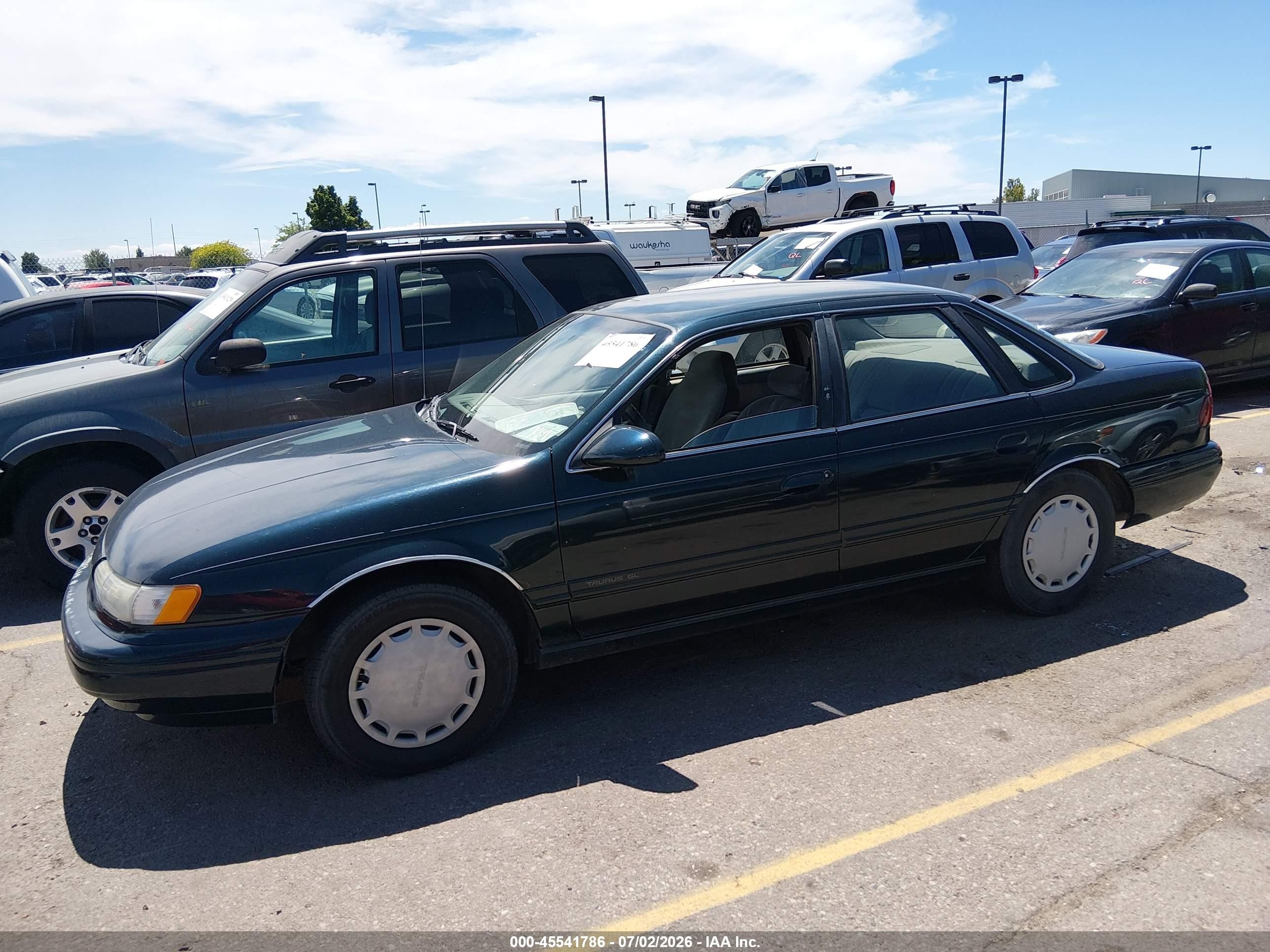 1994 Ford Taurus Gl Green vin: 1FALP5240RG160444