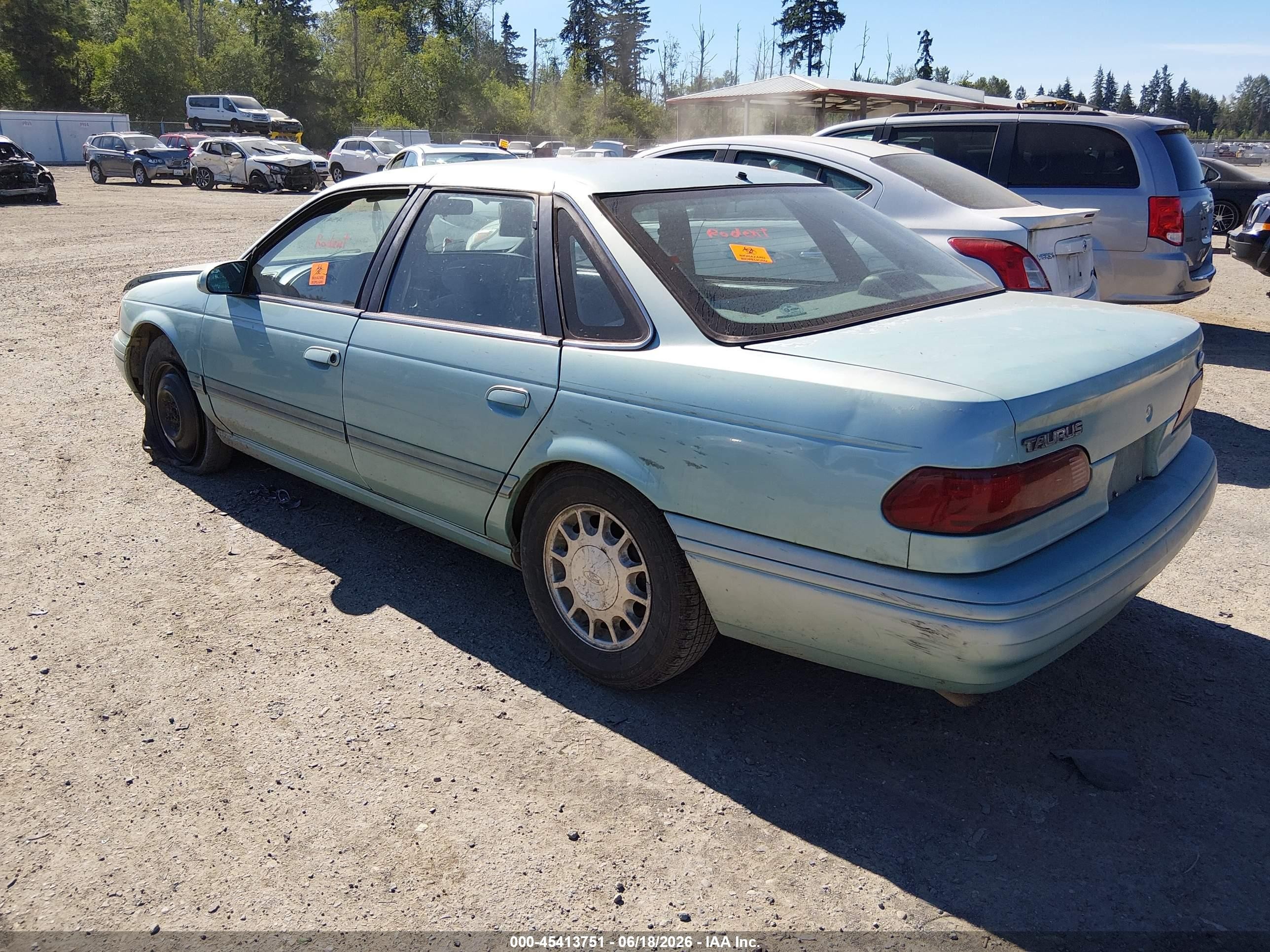 1995 Ford Taurus Gl/se Light Blue vin: 1FALP5249SG286355