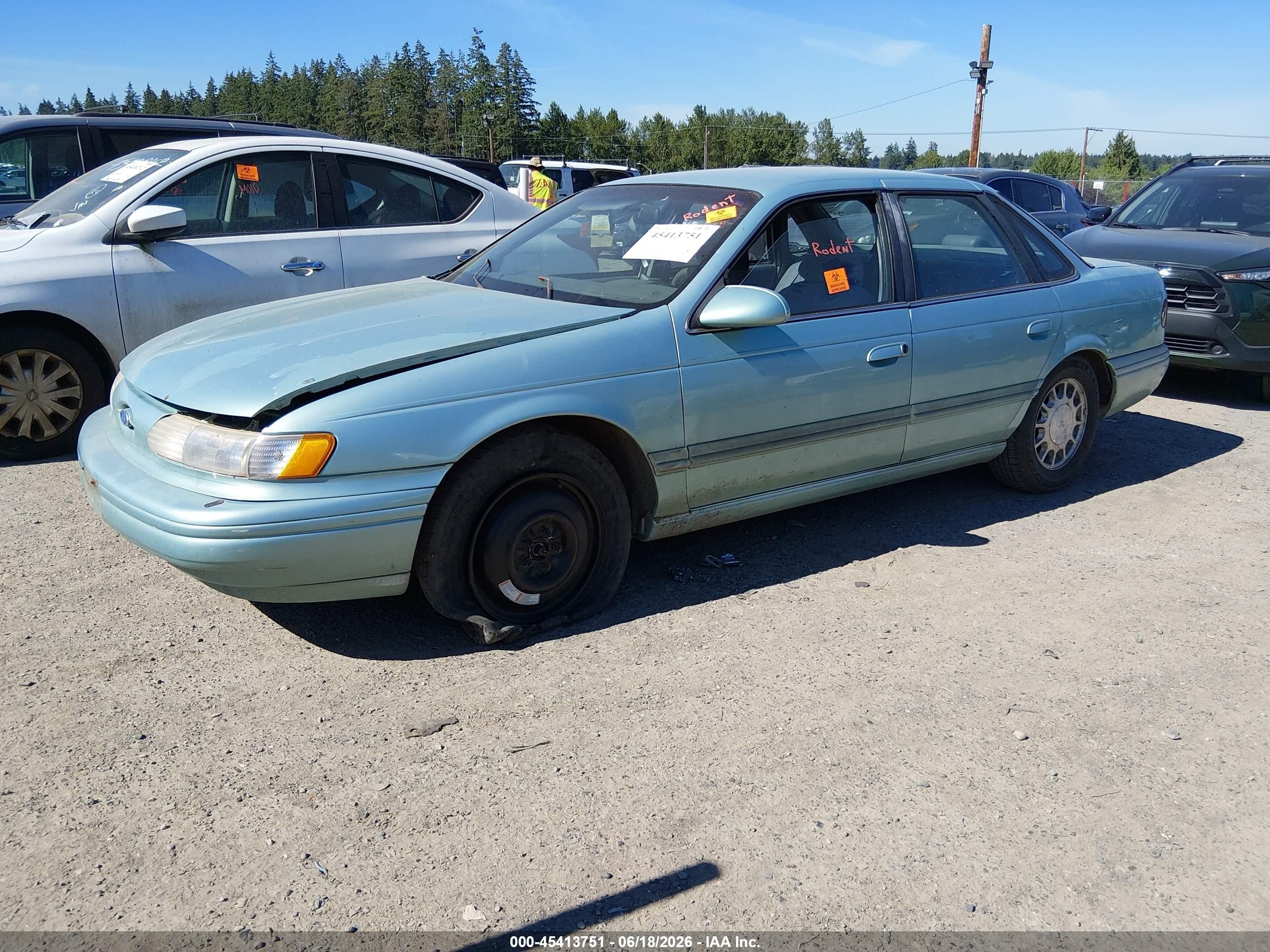 1995 Ford Taurus Gl/se Light Blue vin: 1FALP5249SG286355