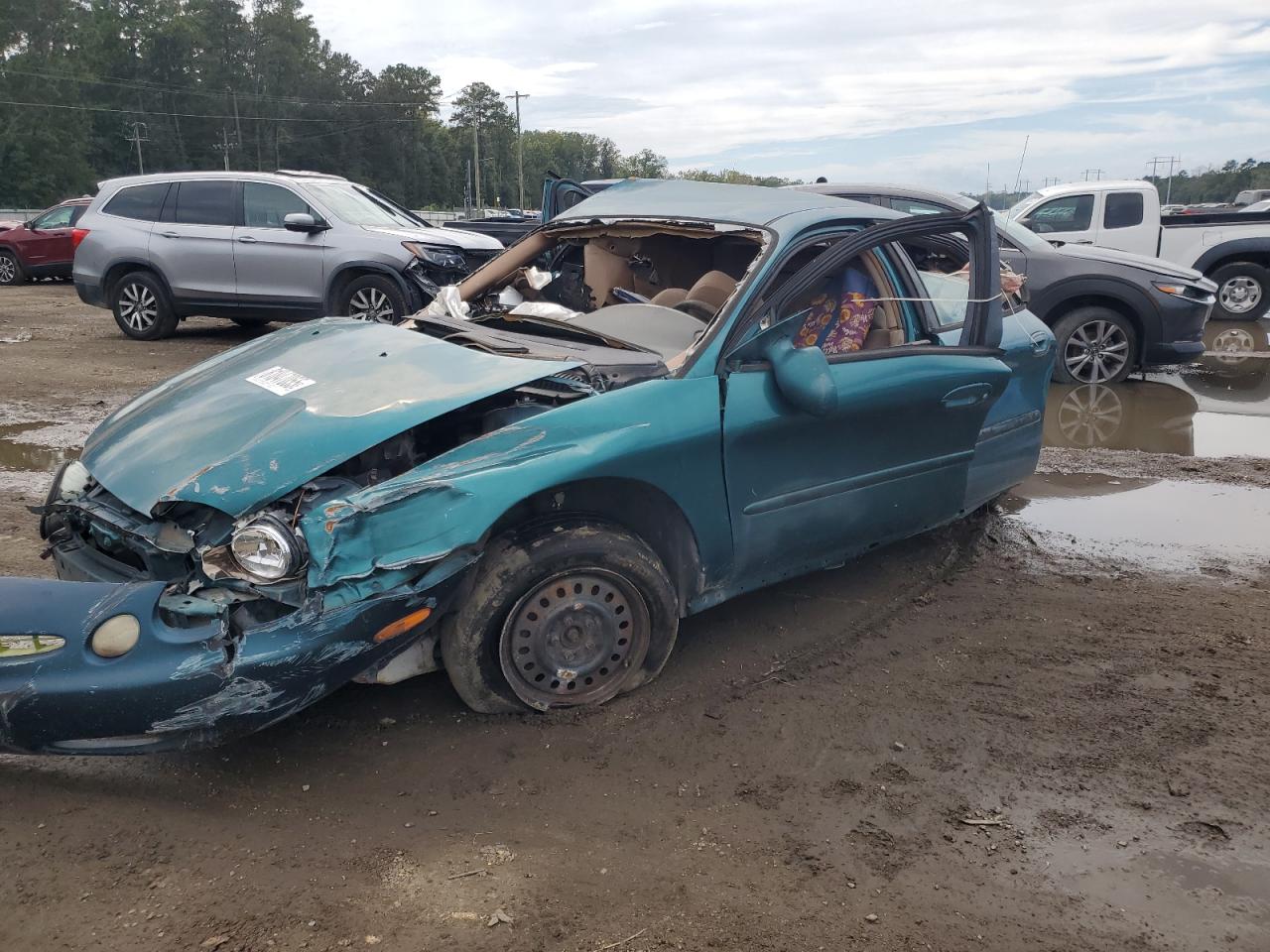1996 Ford Taurus Gl Green vin: 1FALP52U0TA220006