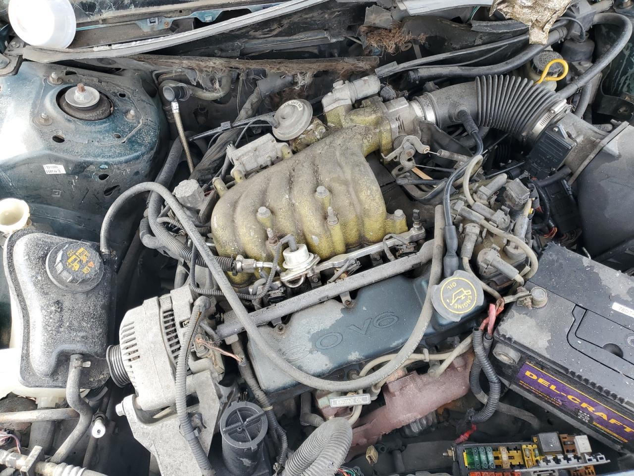 1996 Ford Taurus Gl Green vin: 1FALP52U0TA220006