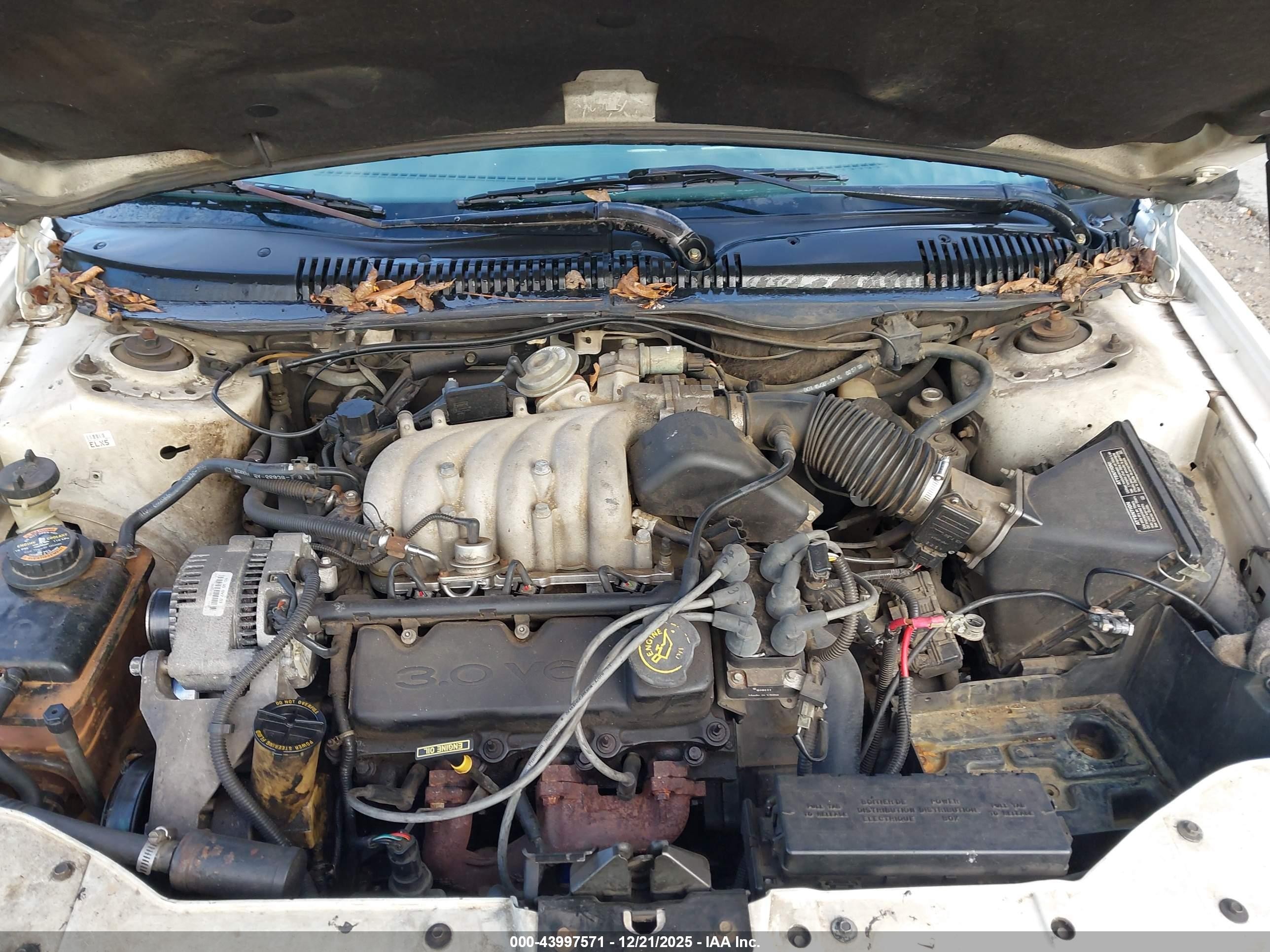 1996 Ford Taurus Gl White vin: 1FALP52U0TA253877